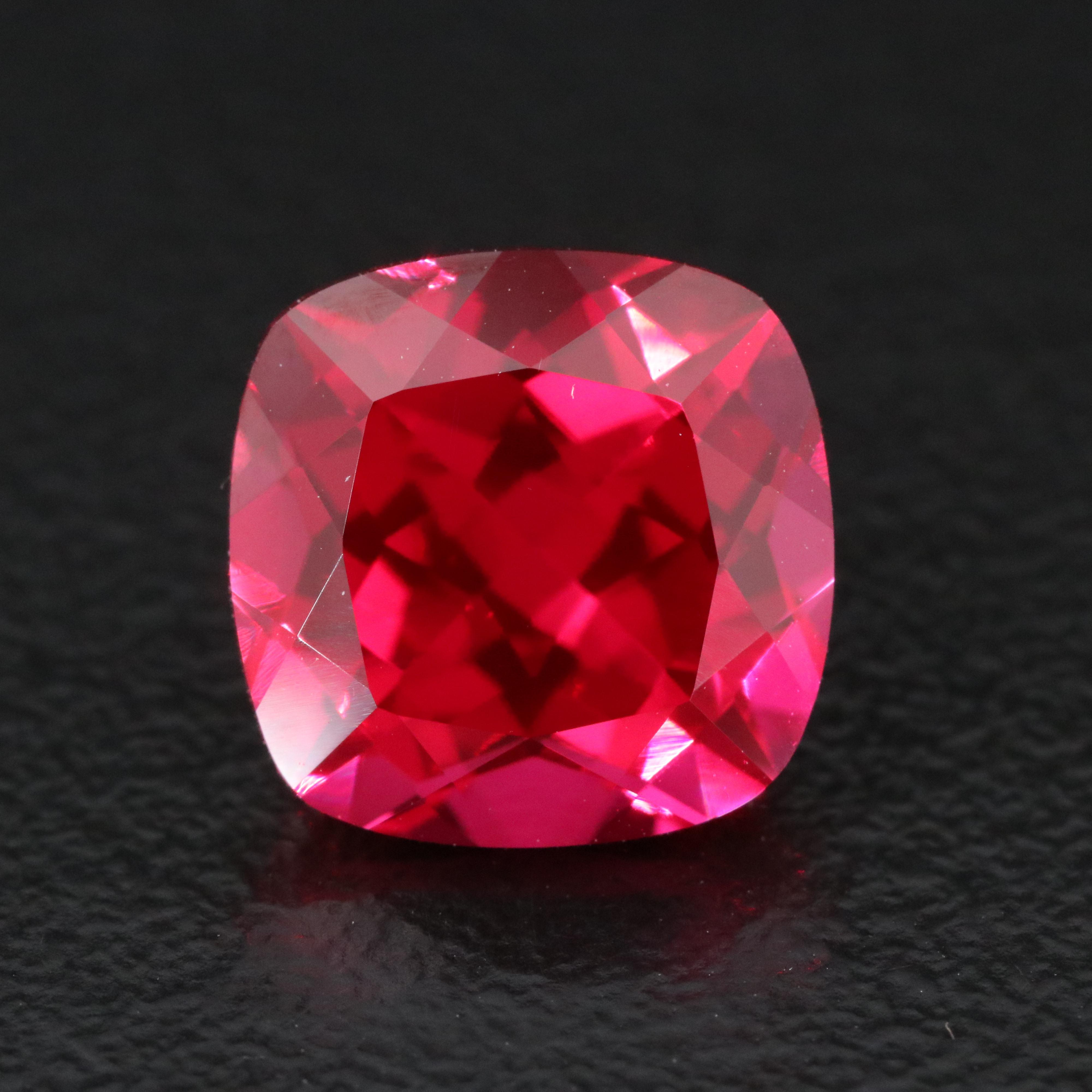Loose 6.25 CT Lab Grown Ruby