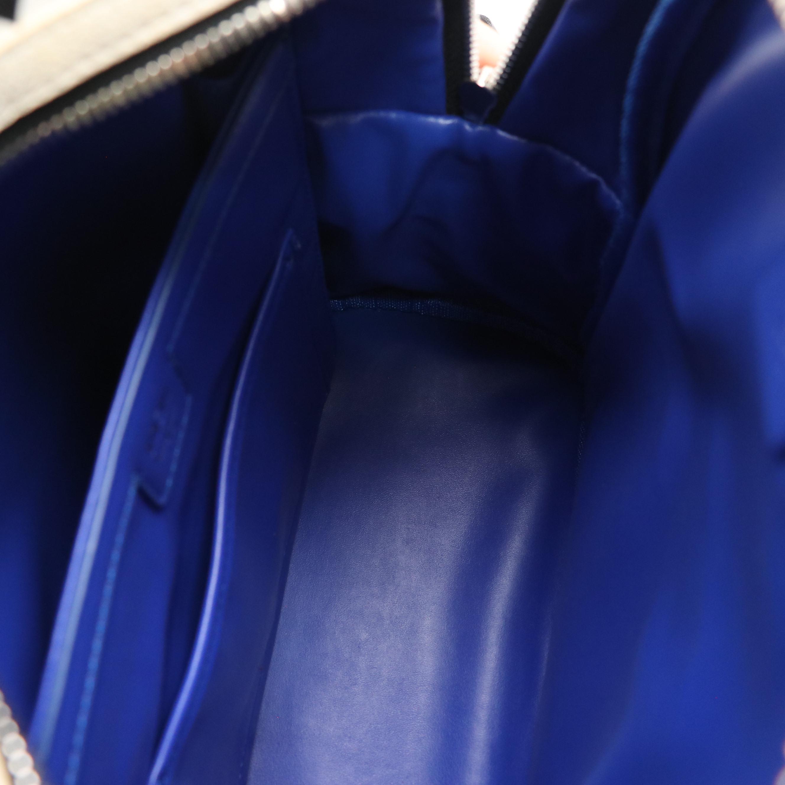 MCM Stark Side Stud Backpack in White Visetos Canvas