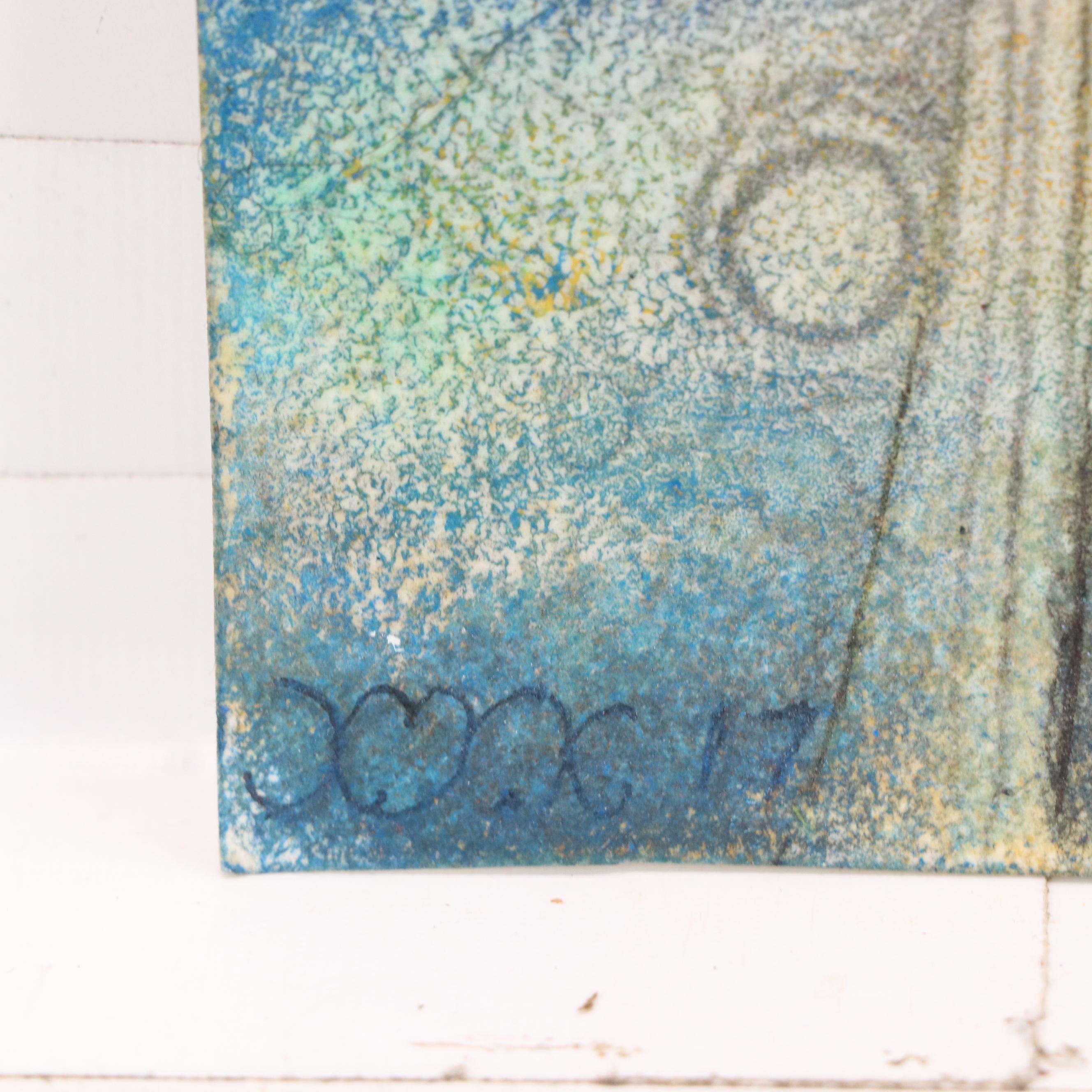 Nikolay "Kuk" Manuylov Surrealist Figural Mixed Media Painting, 21st Century