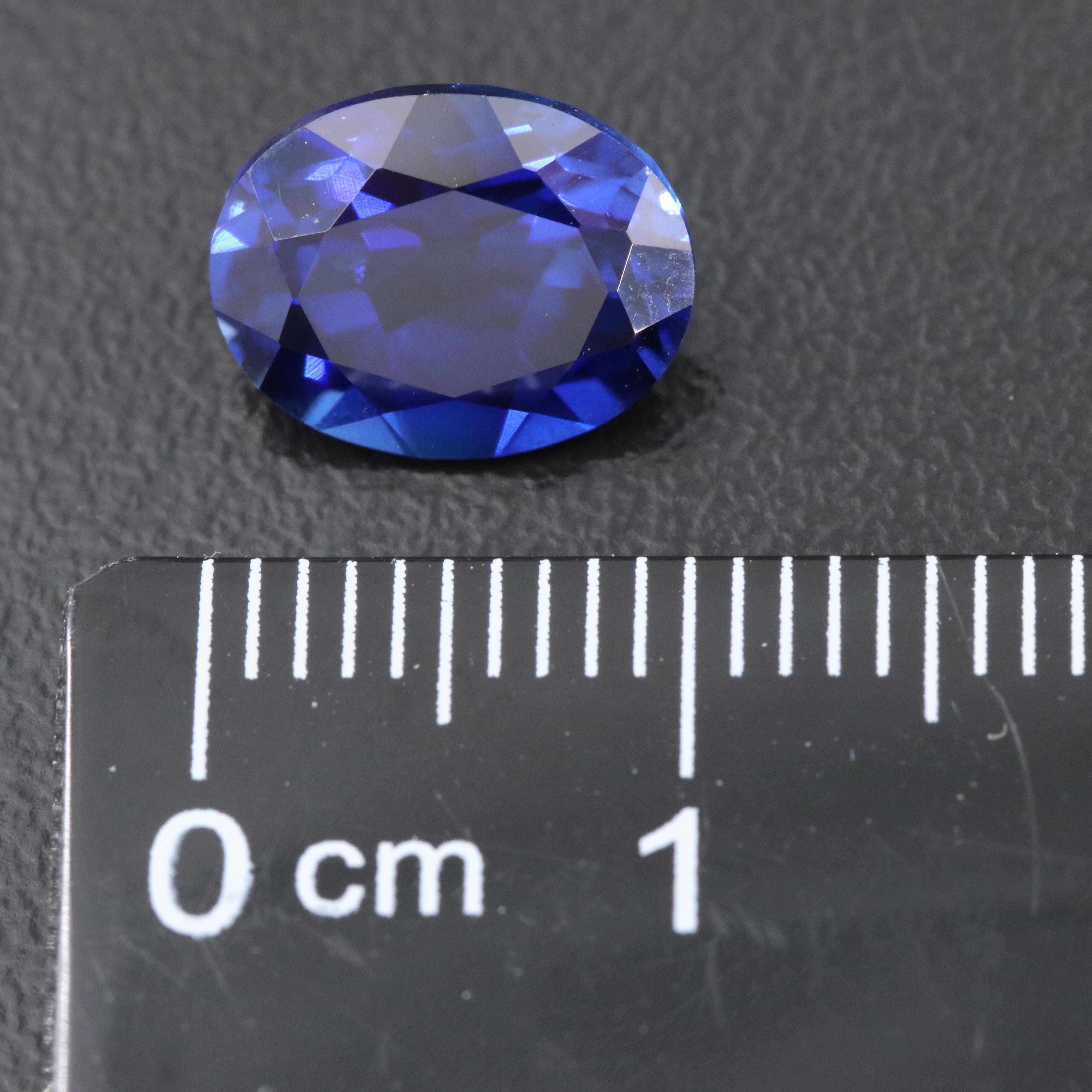 Loose 3.63 CT Lab Grown Sapphire