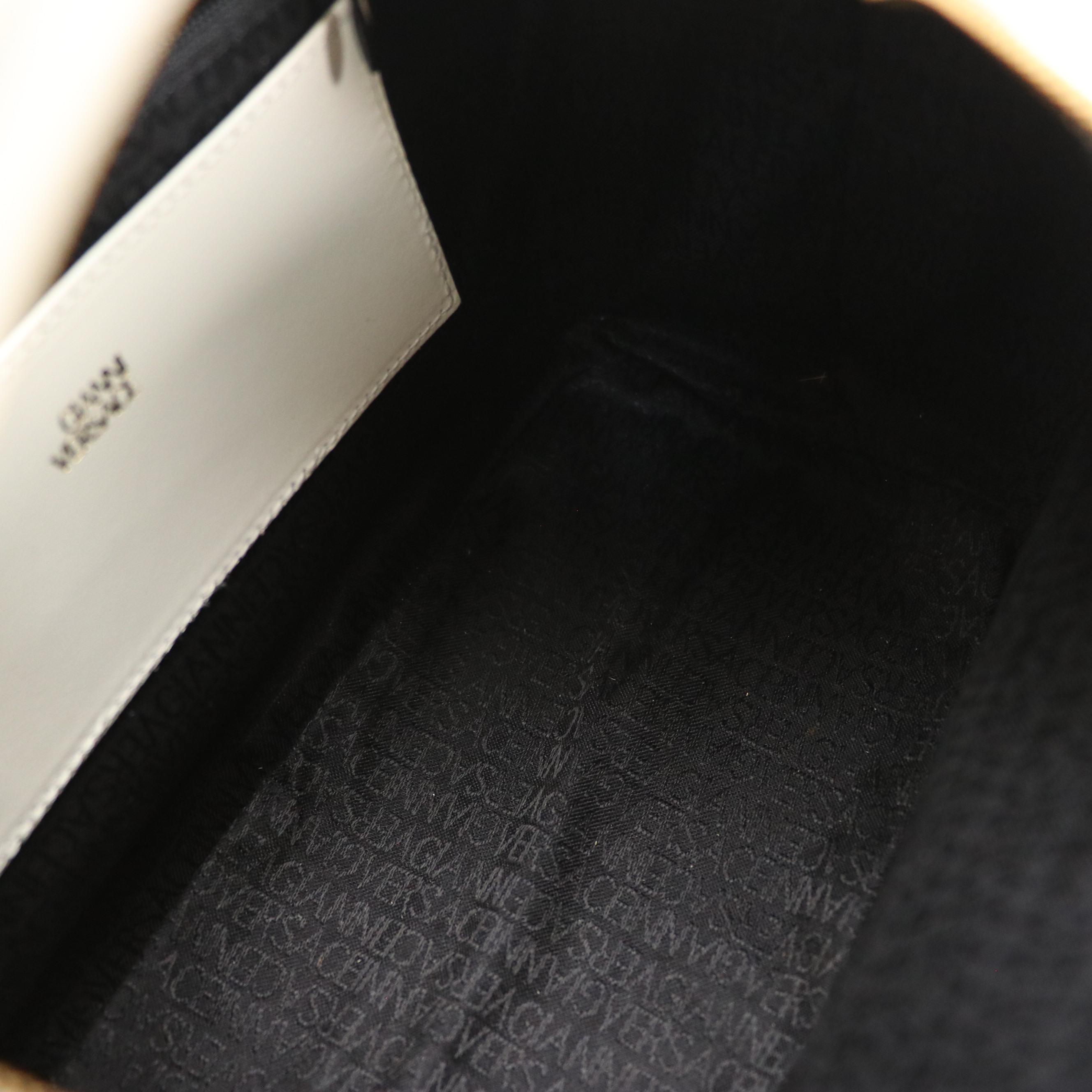 Gianni Versace Sunburst Medallion Box Bag in Ivory Ostrich Leather