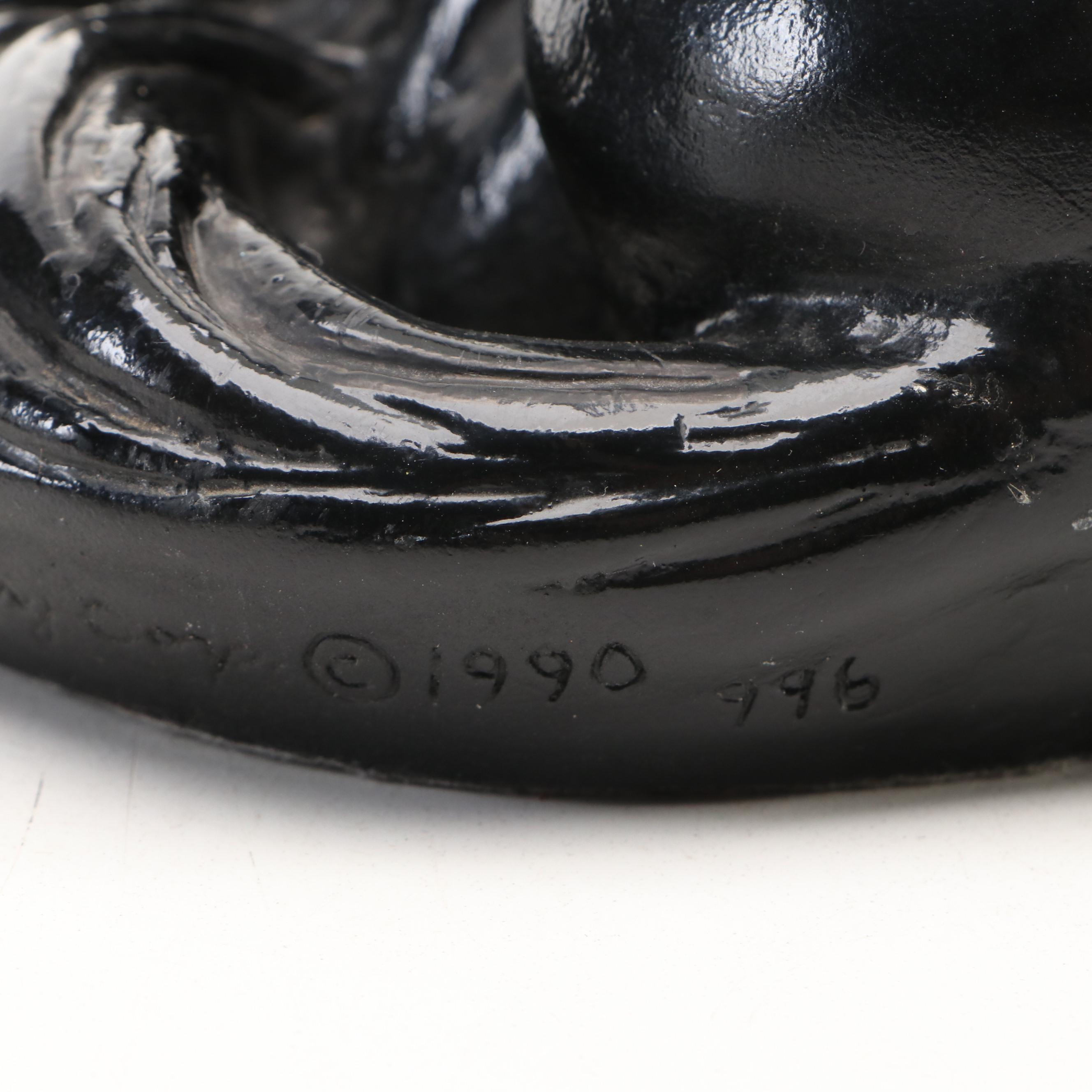 Vintage Black and Gold Composite Unicorns, 1990