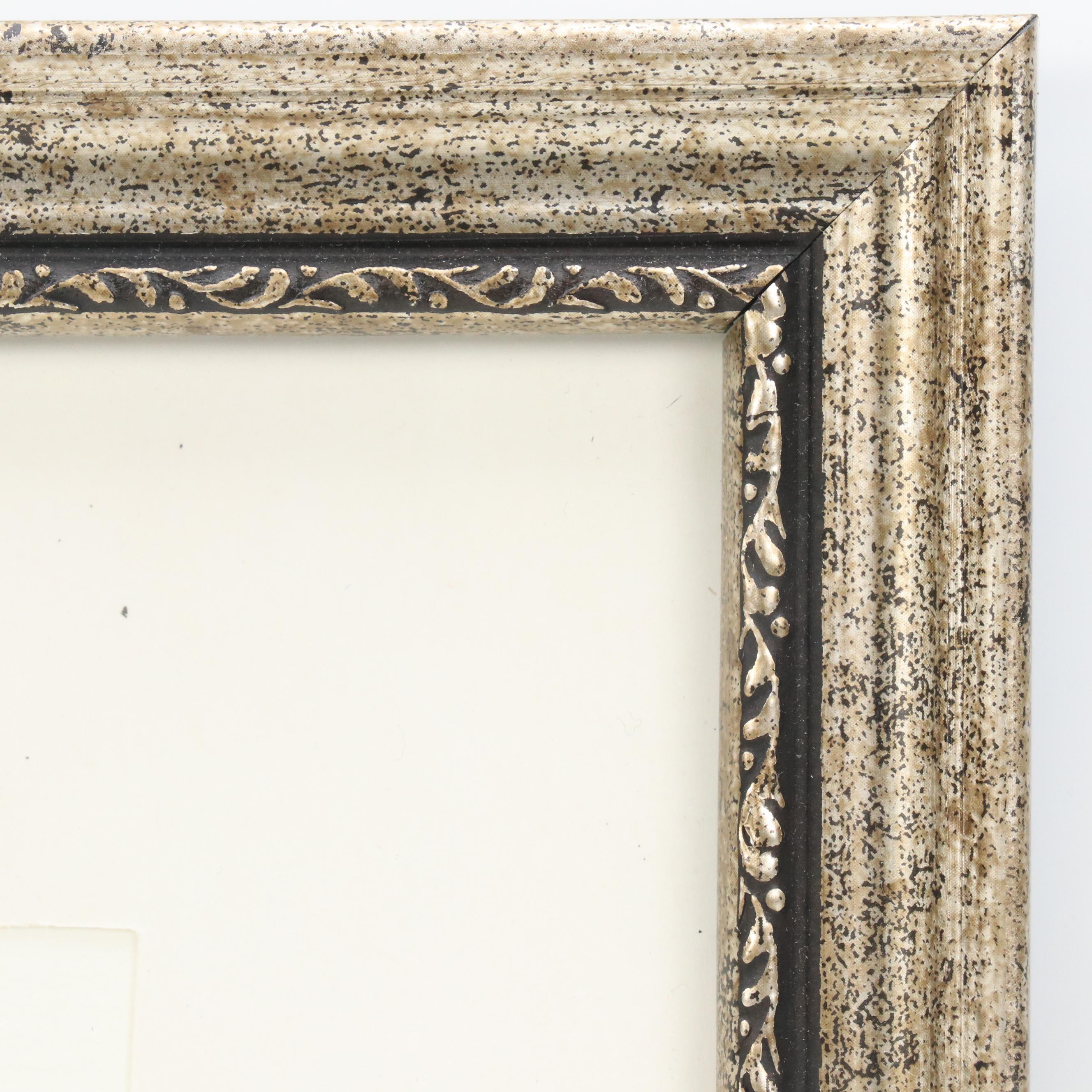 Landscape Etching "Oak at Sunset"