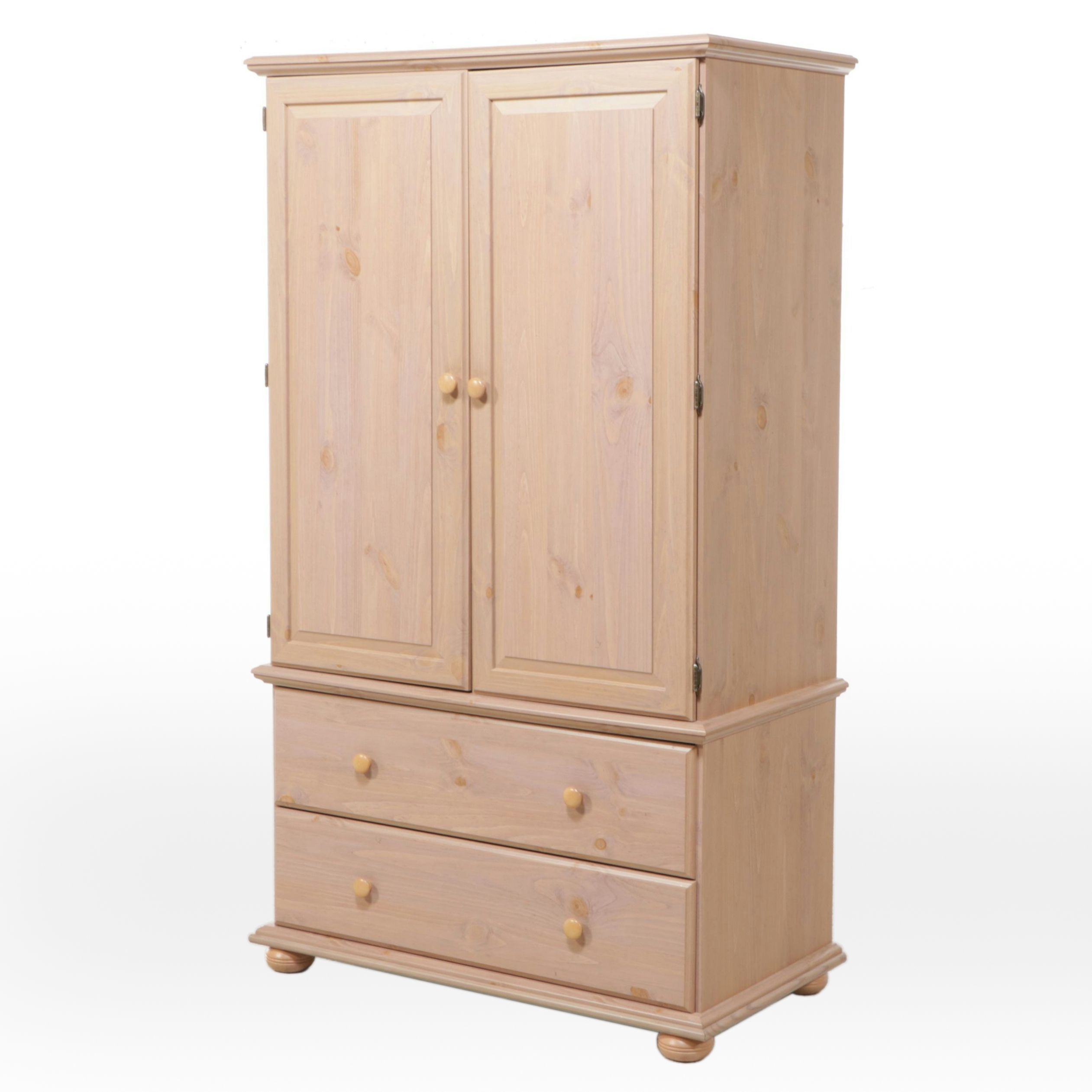 Contemporary Pine Armoire