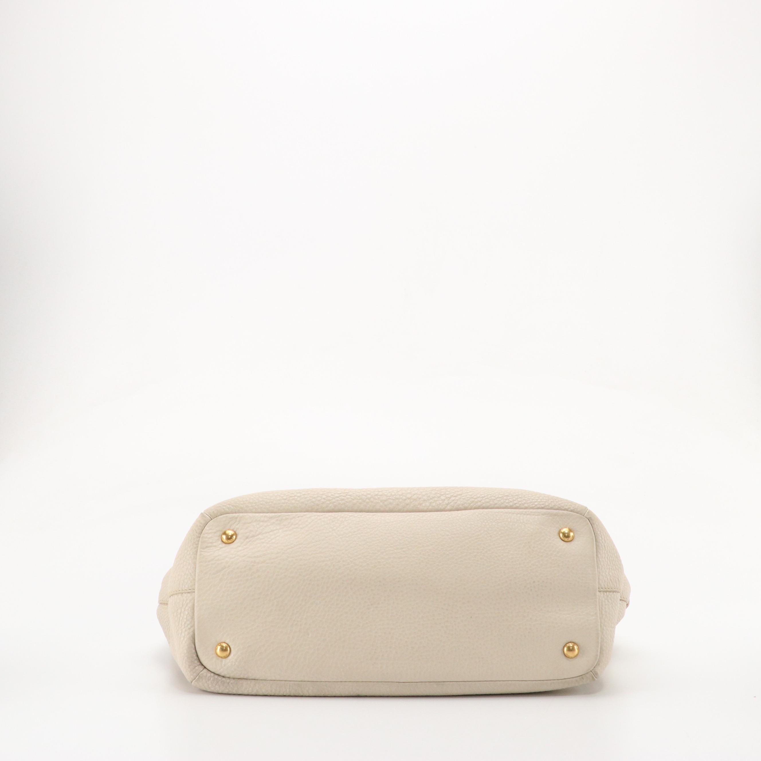 Prada Vitello Daino Leather Two-Way Tote