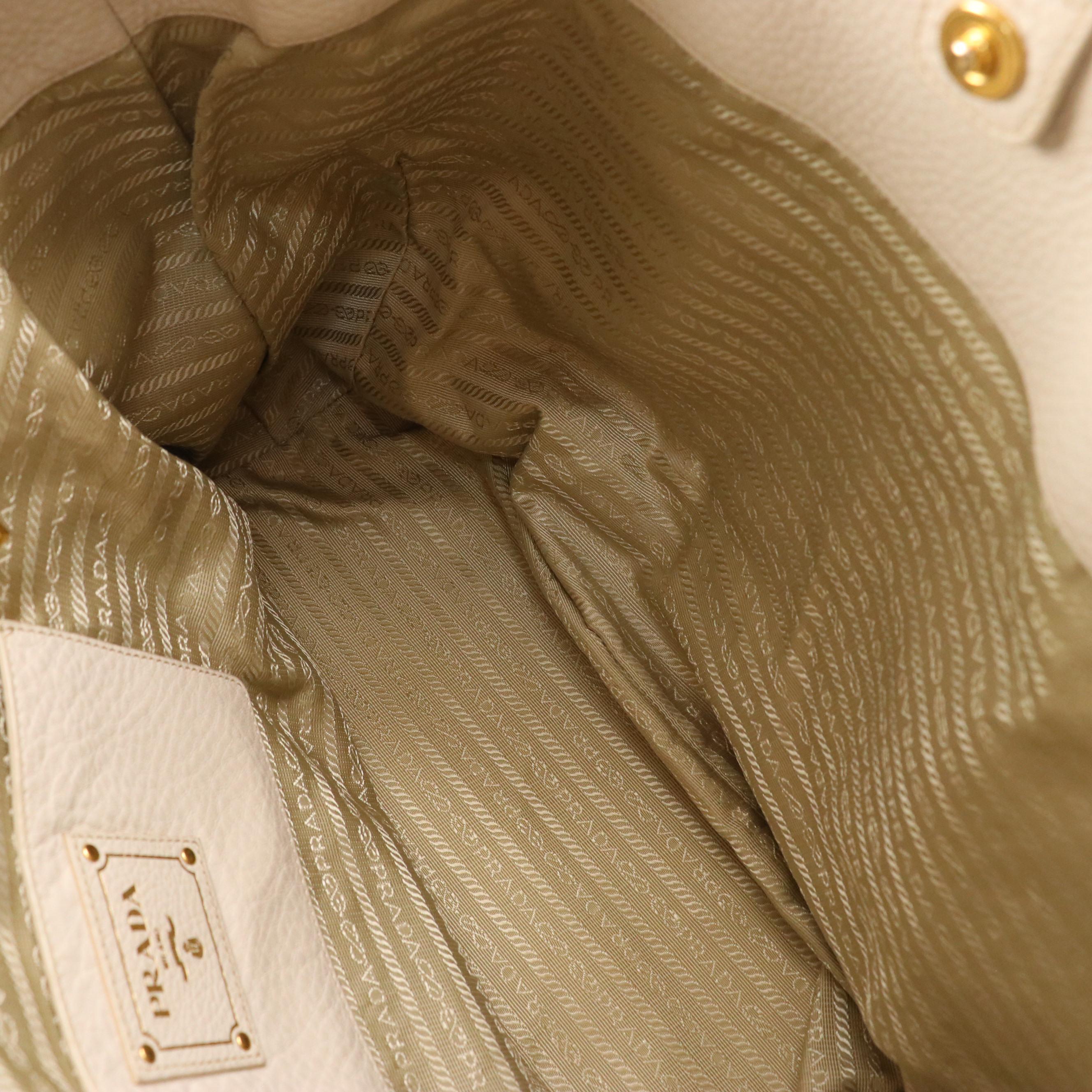 Prada Vitello Daino Leather Two-Way Tote