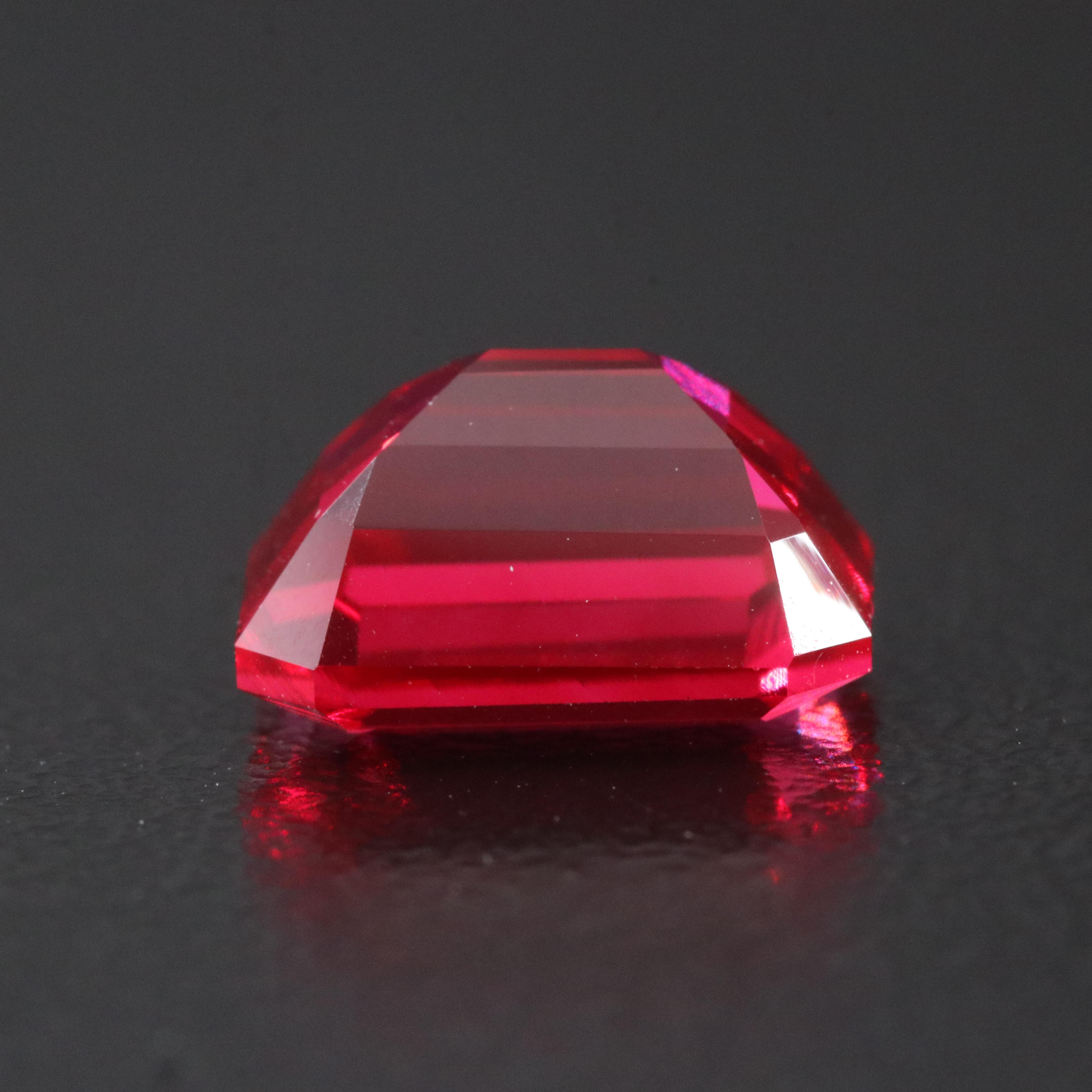 Loose 4.85 CT Lab Grown Ruby