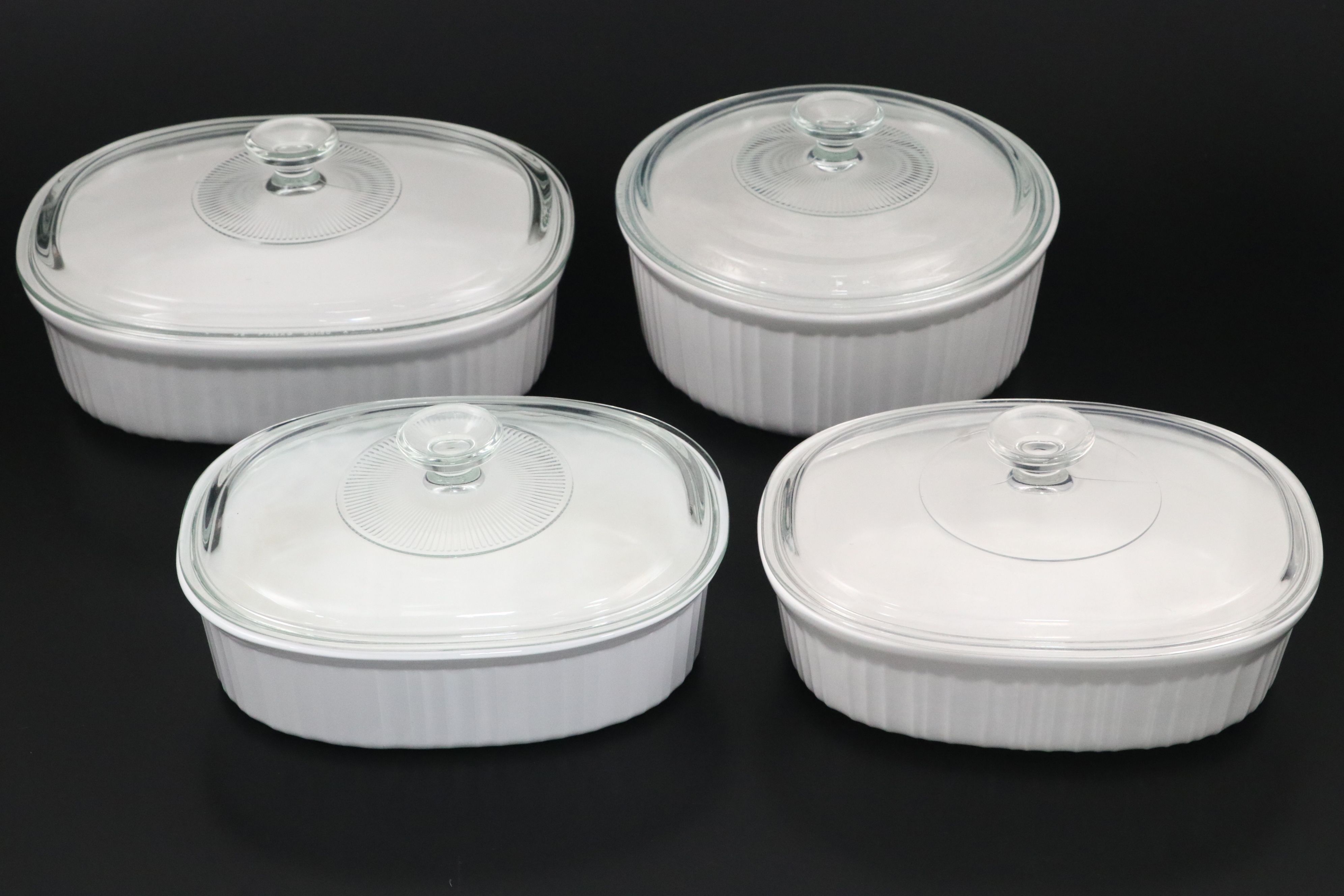 Corning Ware "French White" and More Ceramic Baking Dishes and Teapot