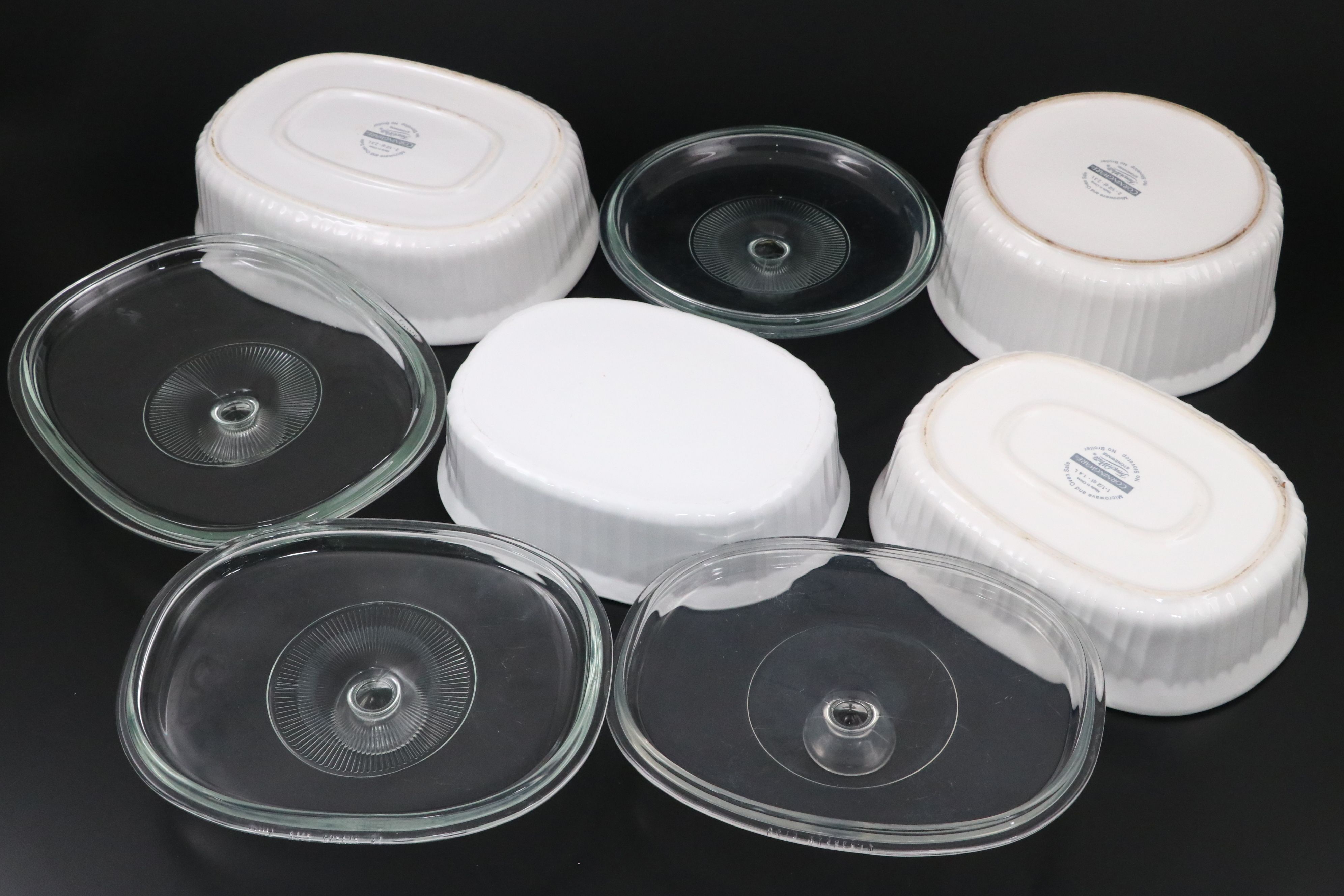 Corning Ware "French White" and More Ceramic Baking Dishes and Teapot