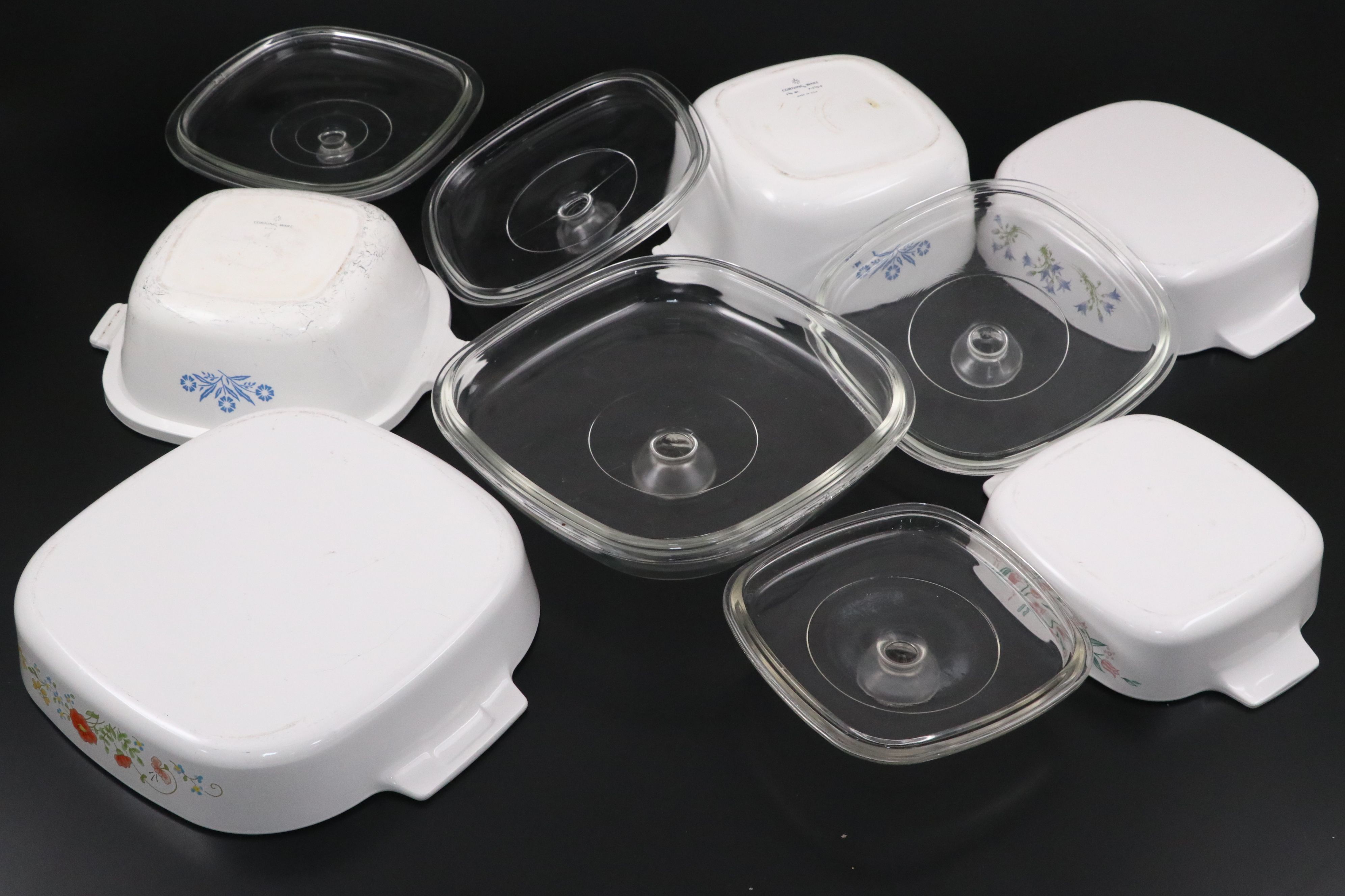 Corning Ware "French White" and More Ceramic Baking Dishes and Teapot