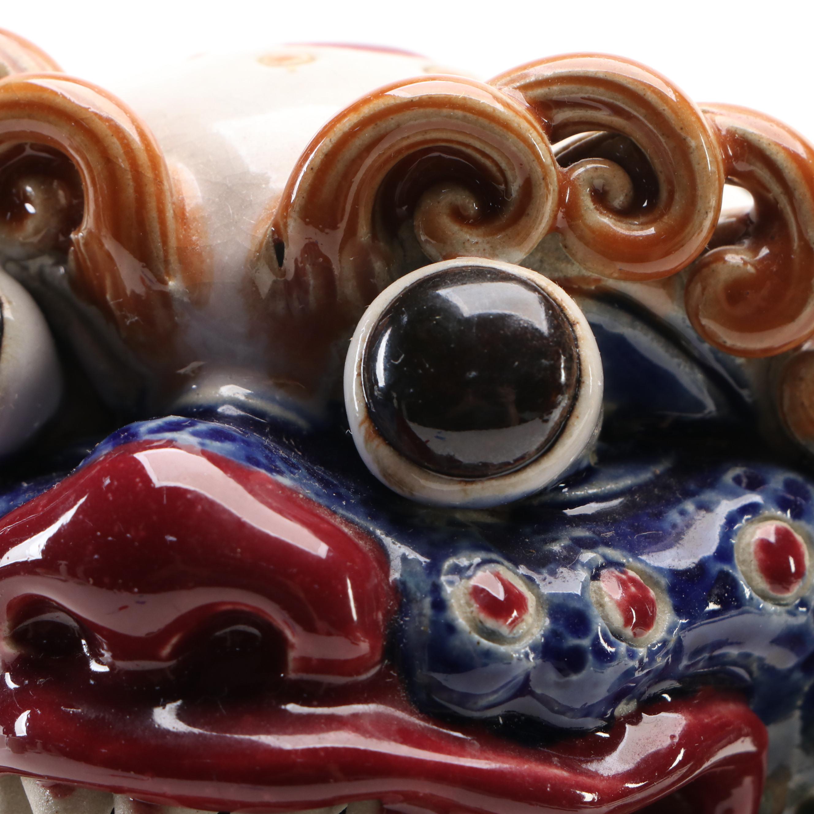 Chinese Ceramic Guardian Lions
