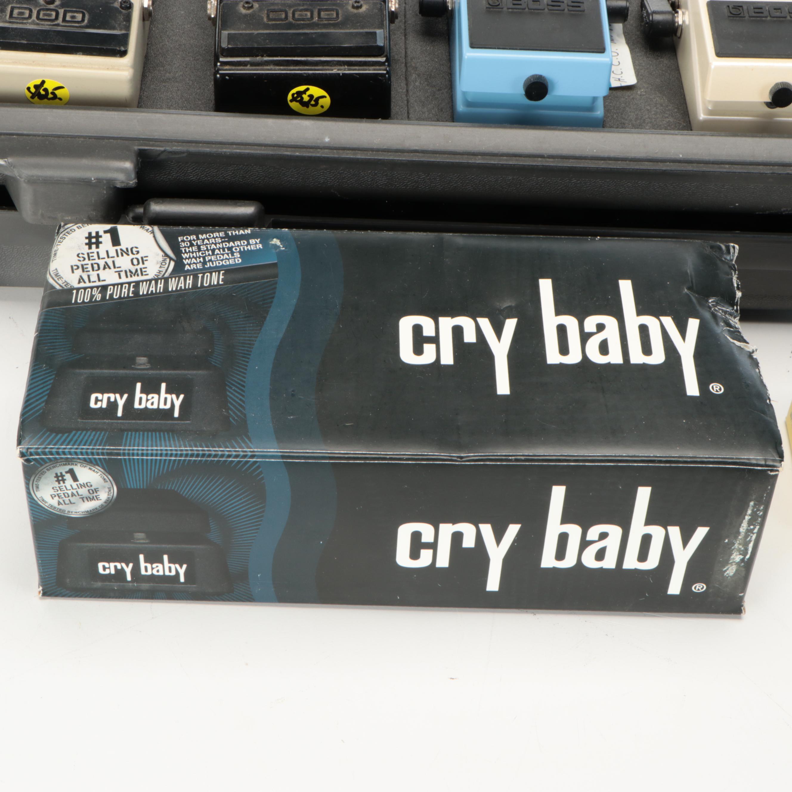 Boss Pedal Board BCB-60 with Ibanez, DOD, Boss & Cry Baby Wah Pedals