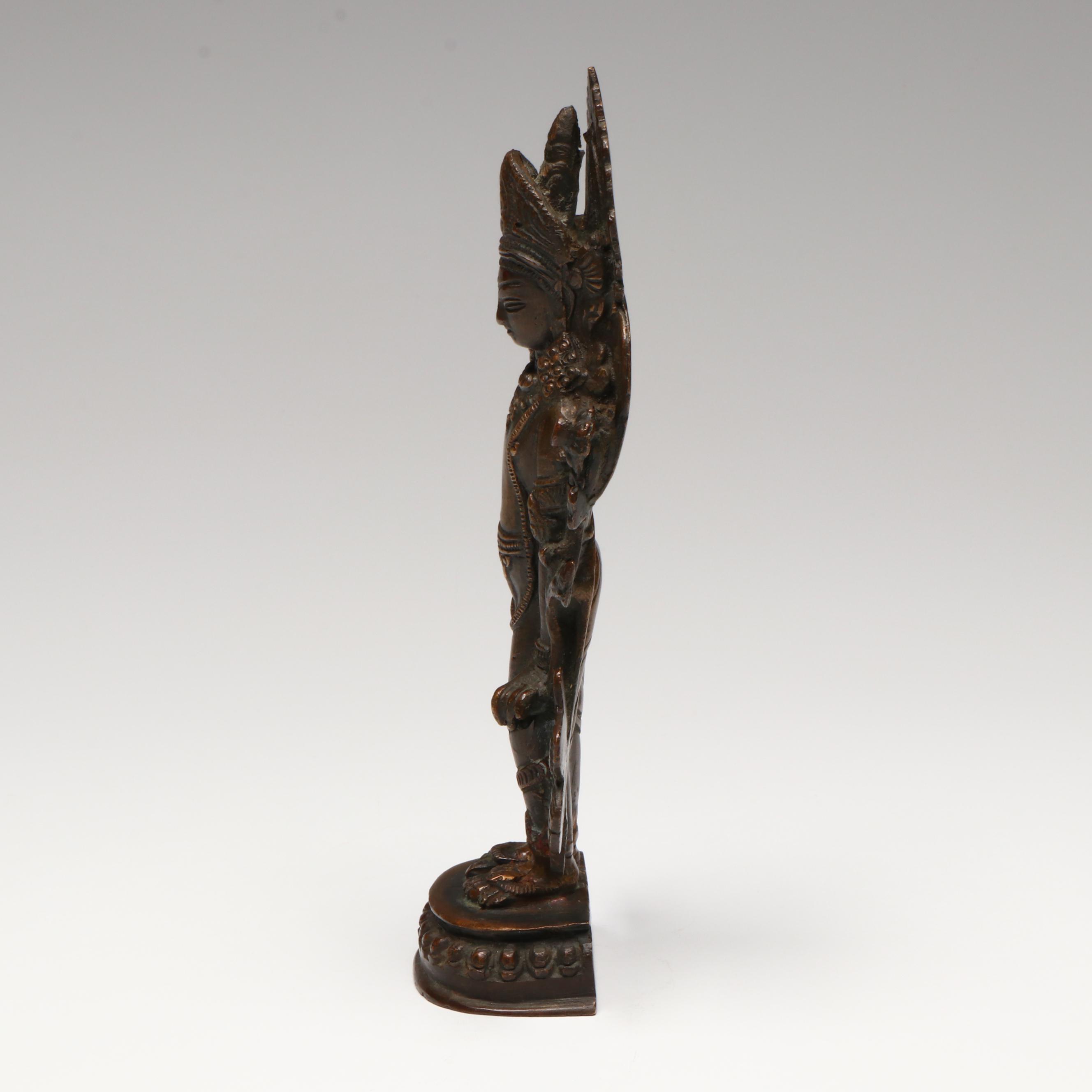 Nepalese Bronze Standing Lakshmi, 19th Century