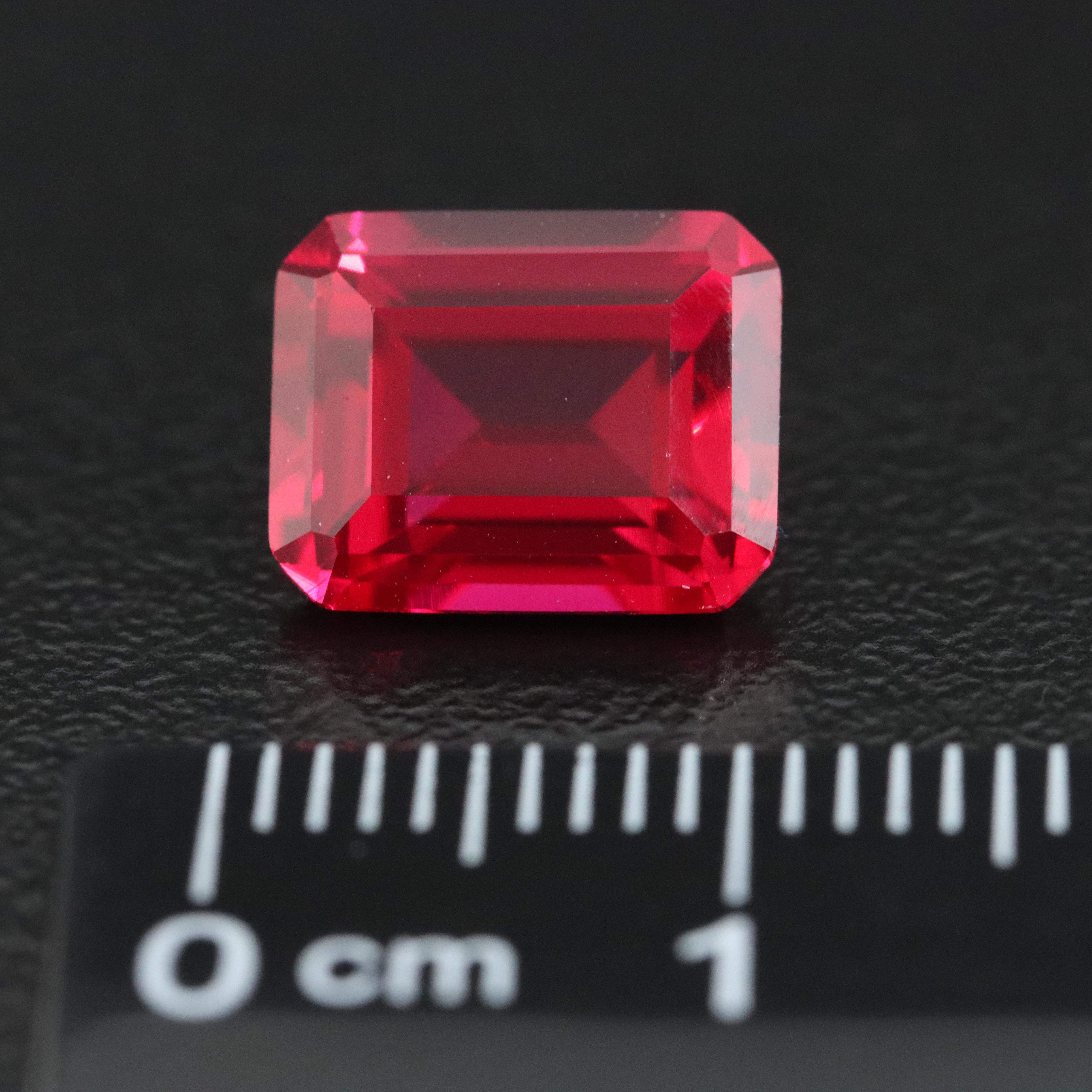 Loose 4.38 CT Lab Grown Ruby