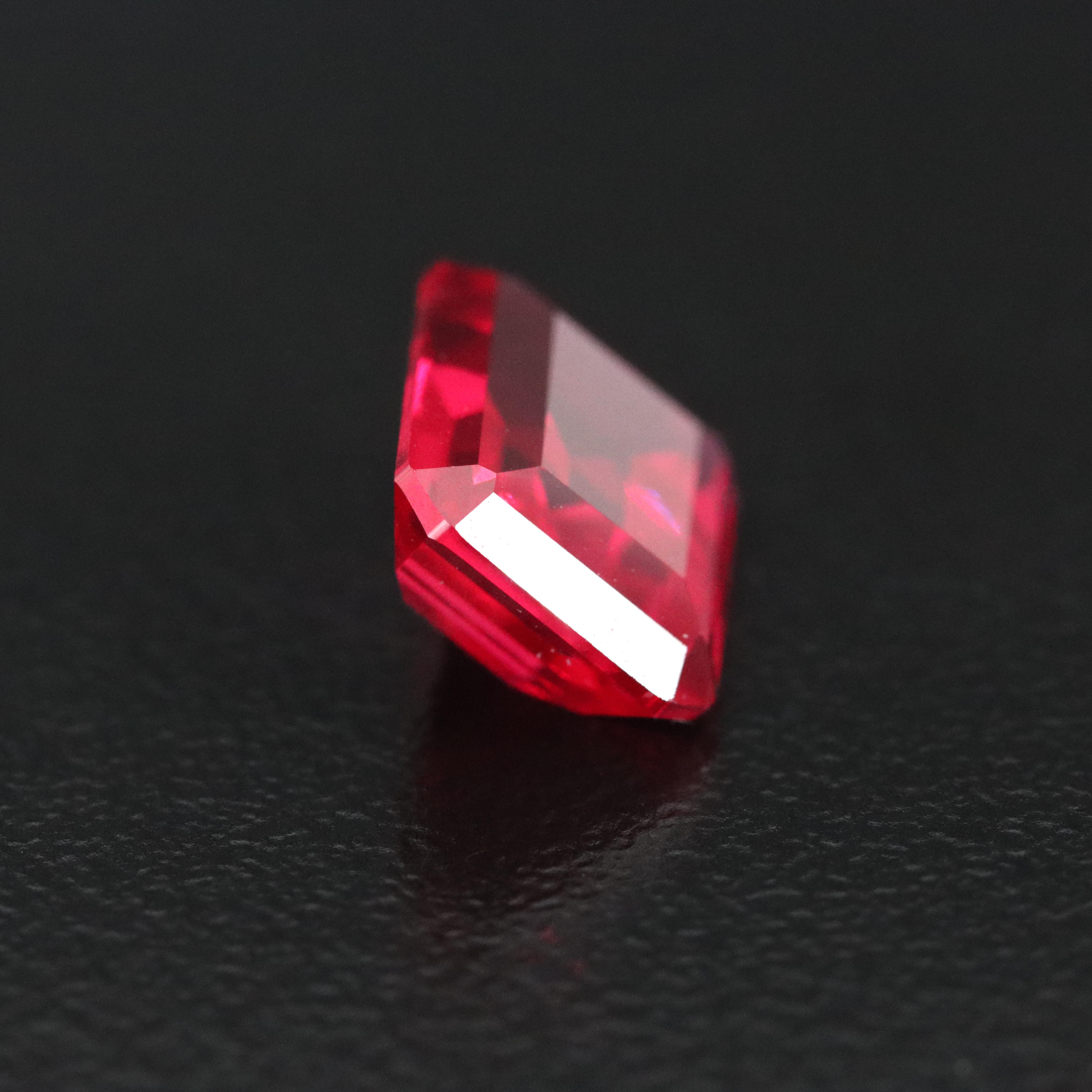 Loose 4.38 CT Lab Grown Ruby