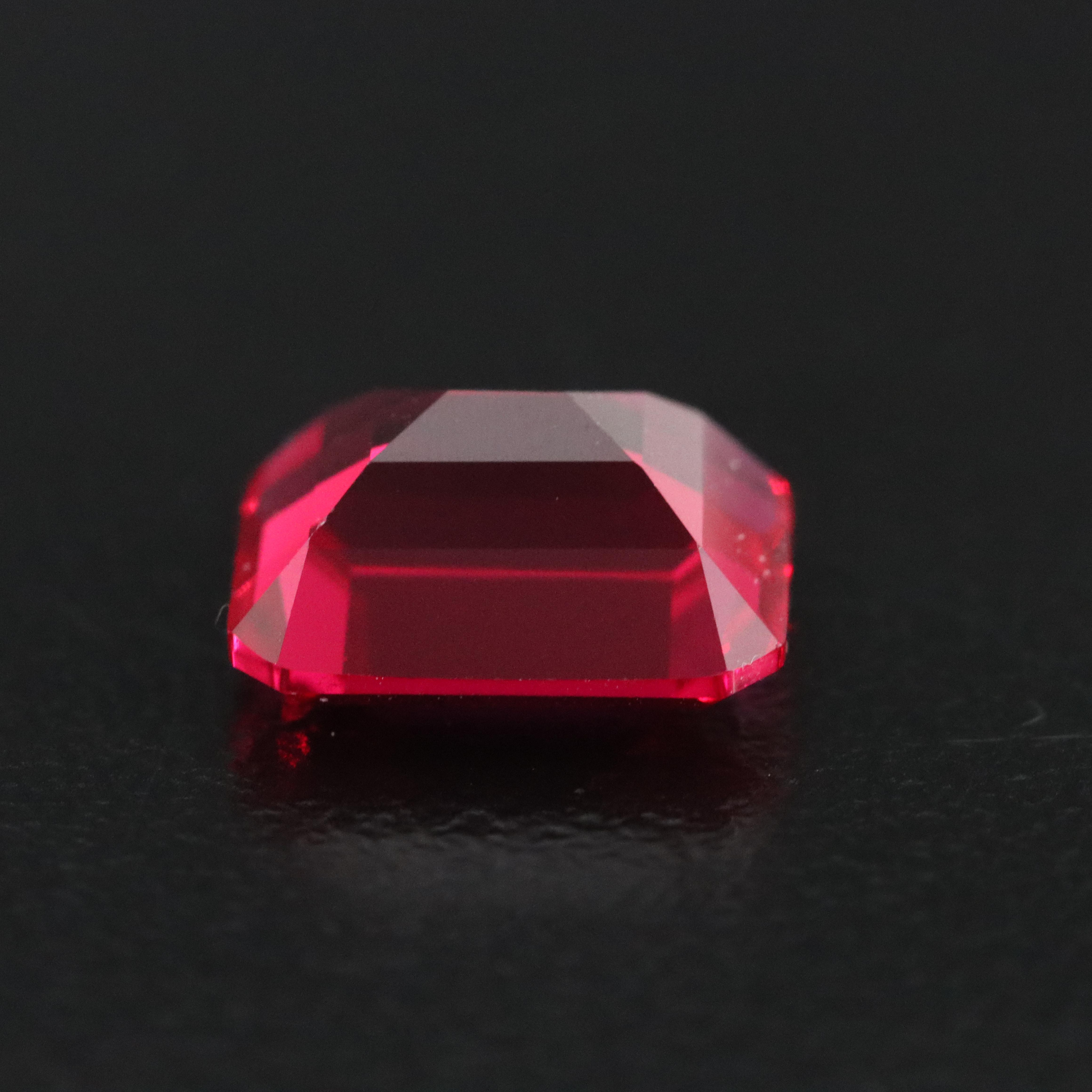 Loose 4.38 CT Lab Grown Ruby
