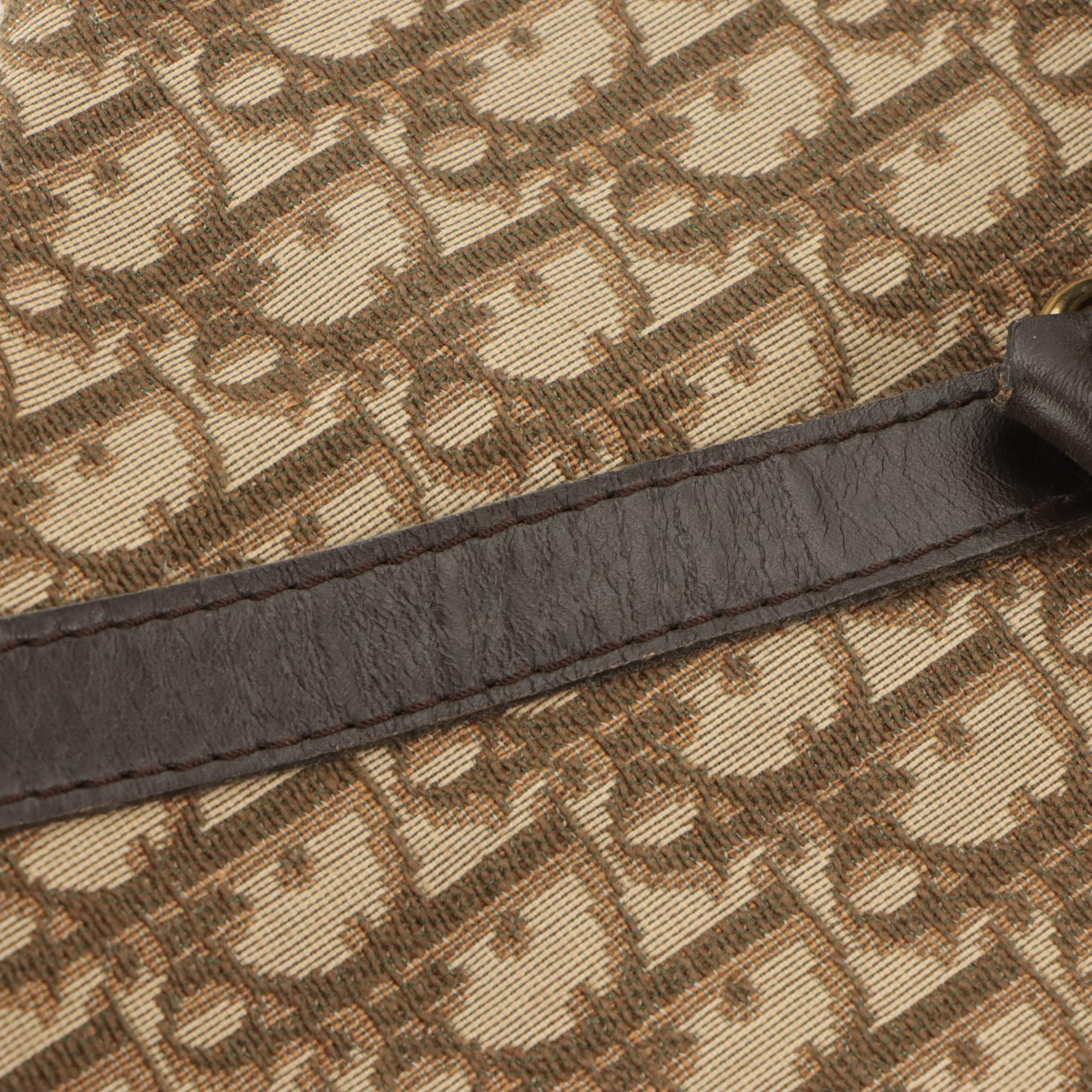 Christian Dior Boston Bag in Scotchgard™ Dior Oblique Brown Canvas, 1970s