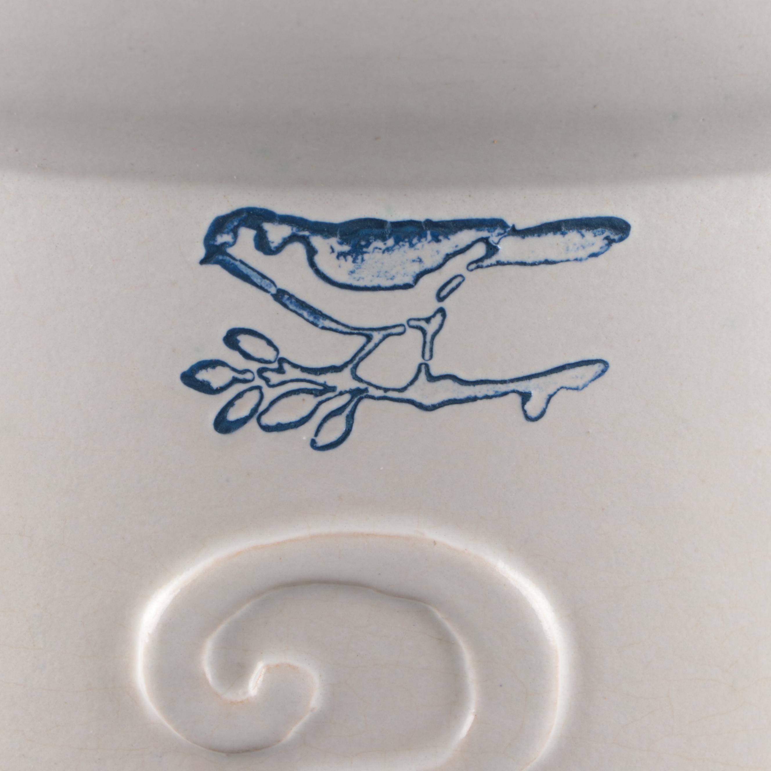 Burley Clay Productions White Glazed Earthenware Crock