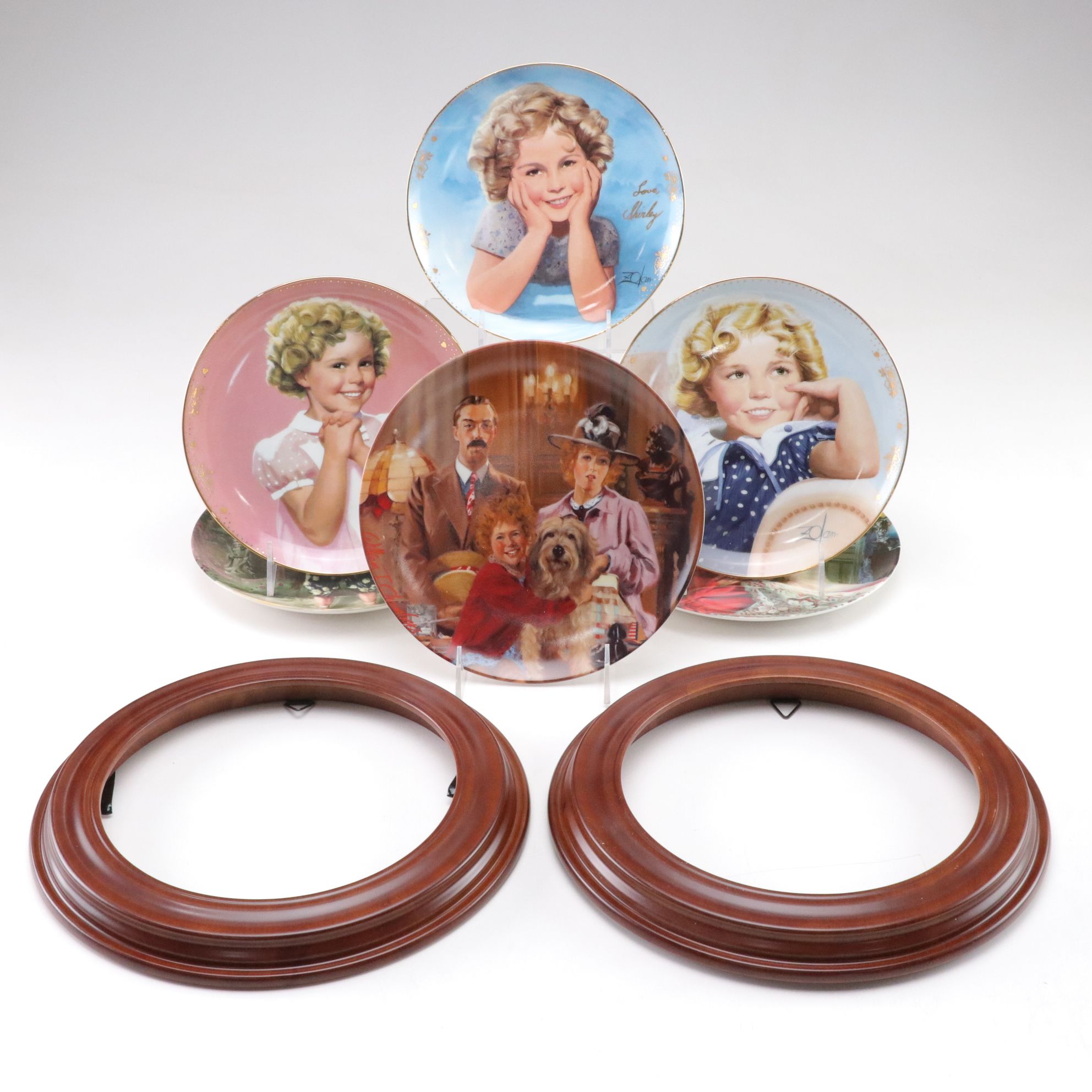 Donald Zolan "Shirley Temple" Collection with Frames and More Collector Plates