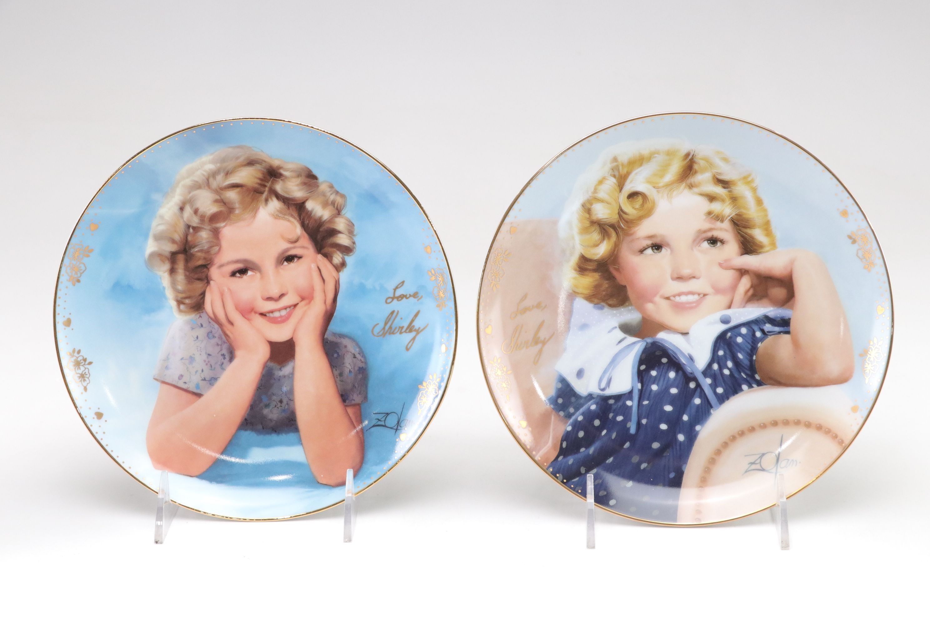 Donald Zolan "Shirley Temple" Collection with Frames and More Collector Plates