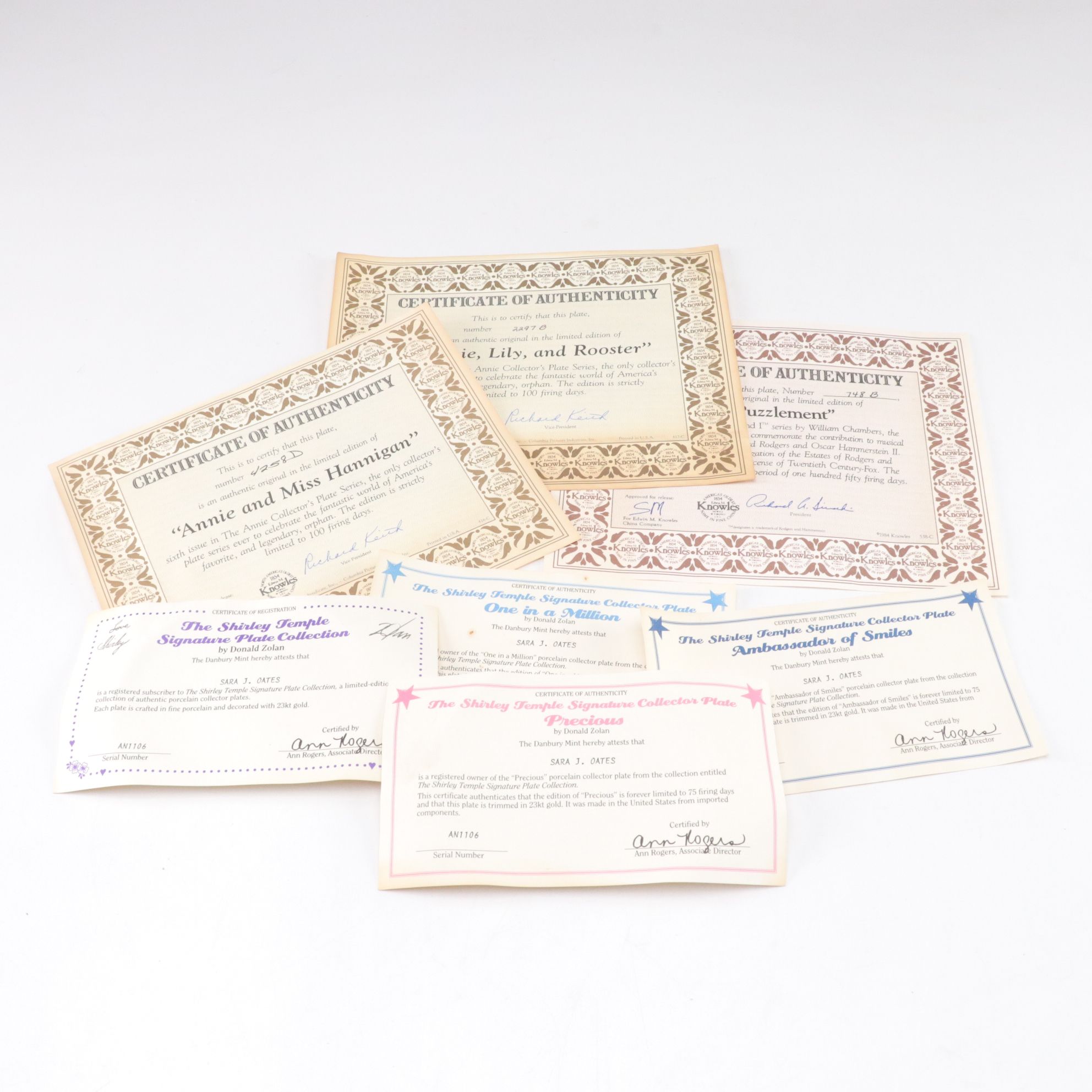 Donald Zolan "Shirley Temple" Collection with Frames and More Collector Plates