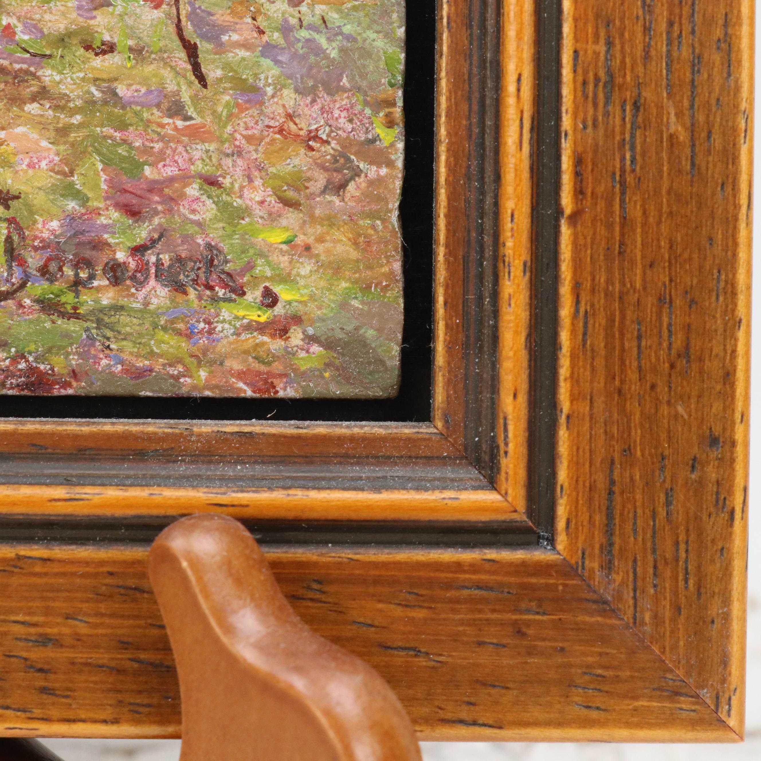 Landscape Oil Painting of Birch Grove