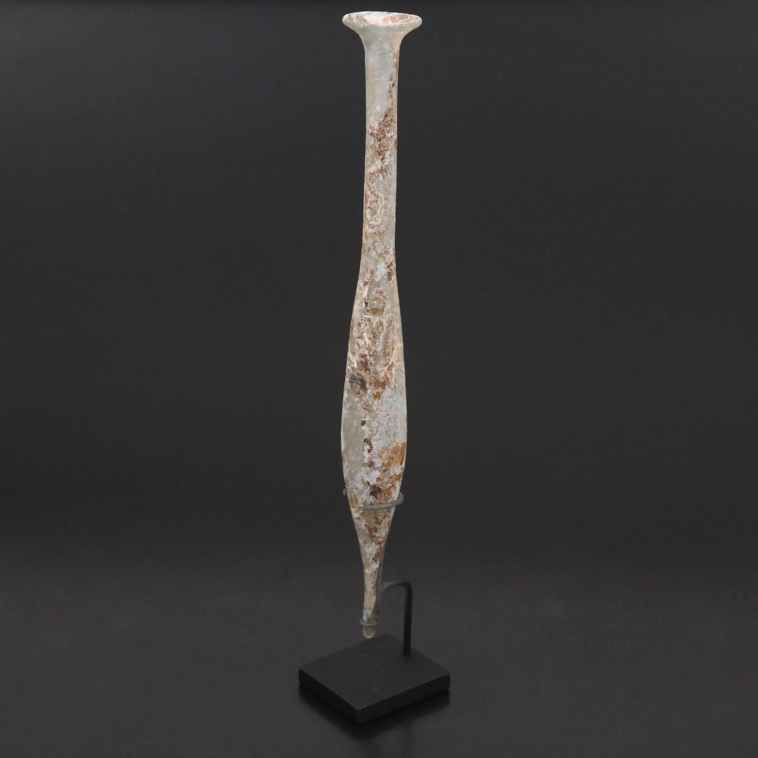 Ancient Roman Glass Cosmetic Unguent, Circa 1st–3rd Century CE