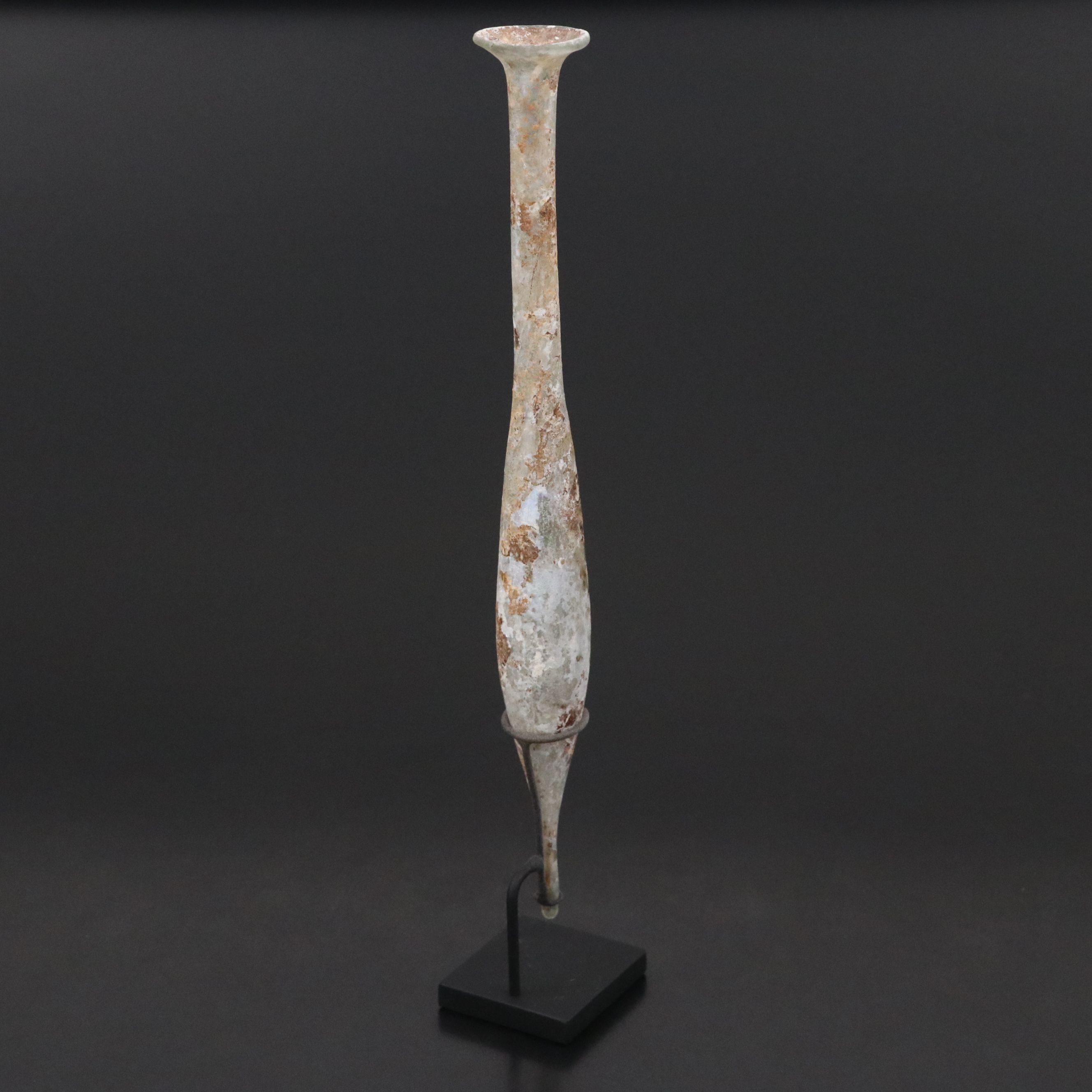 Ancient Roman Glass Cosmetic Unguent, Circa 1st–3rd Century CE
