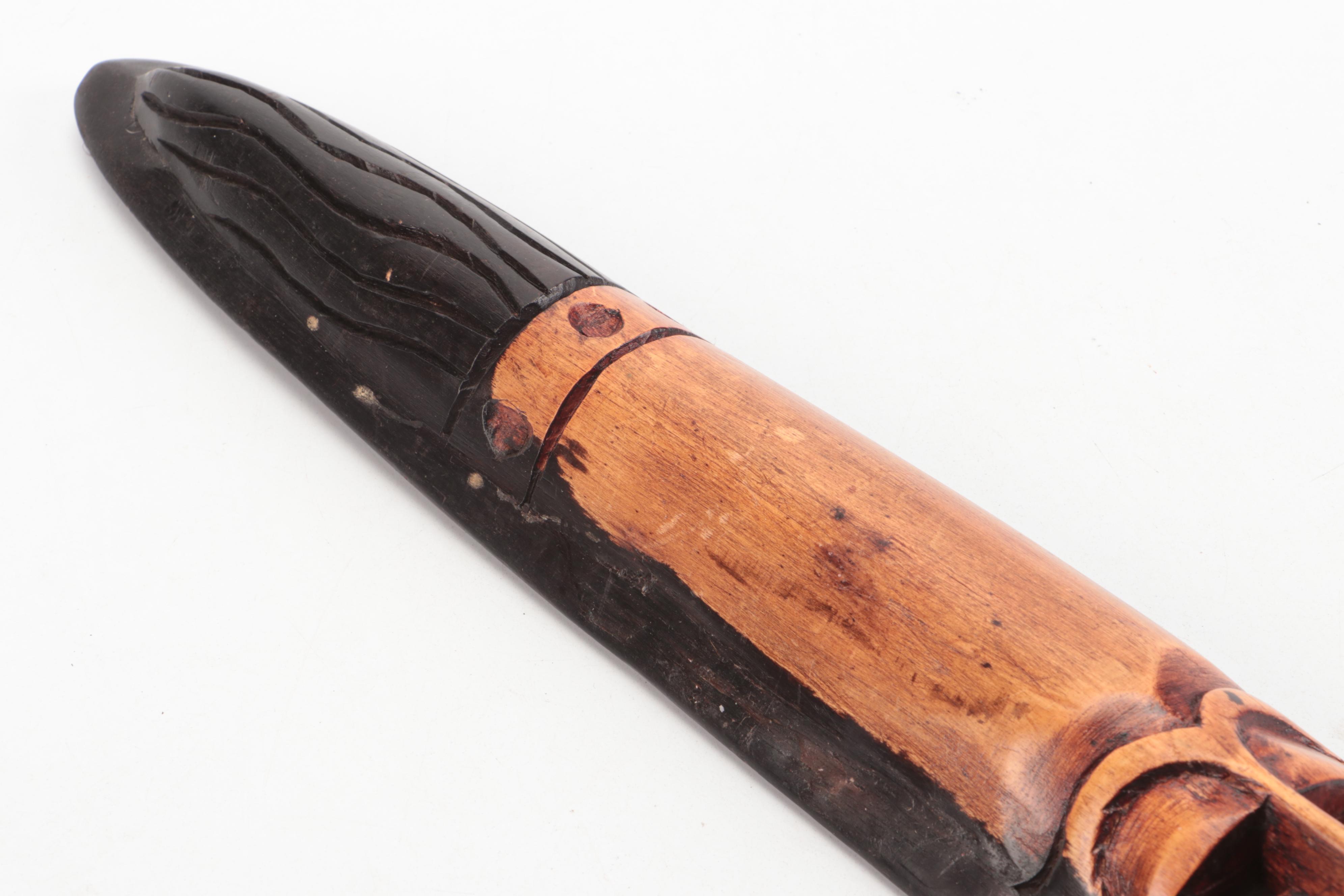 Sumatran Batak Carved Wood Figure, Nigerian Bead & Metal, Other Souvenir Masks