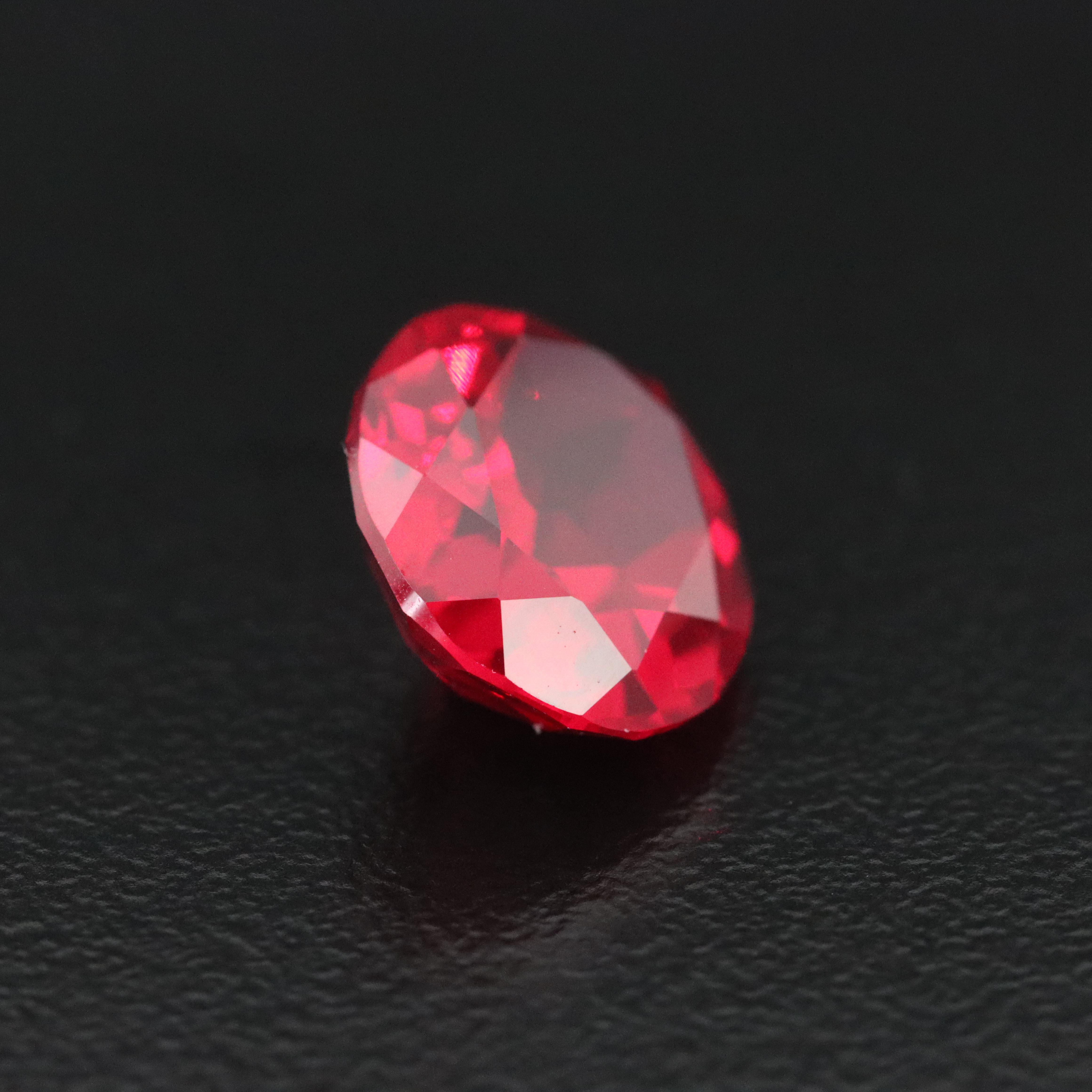 Loose 6.13 CT Lab Grown Ruby