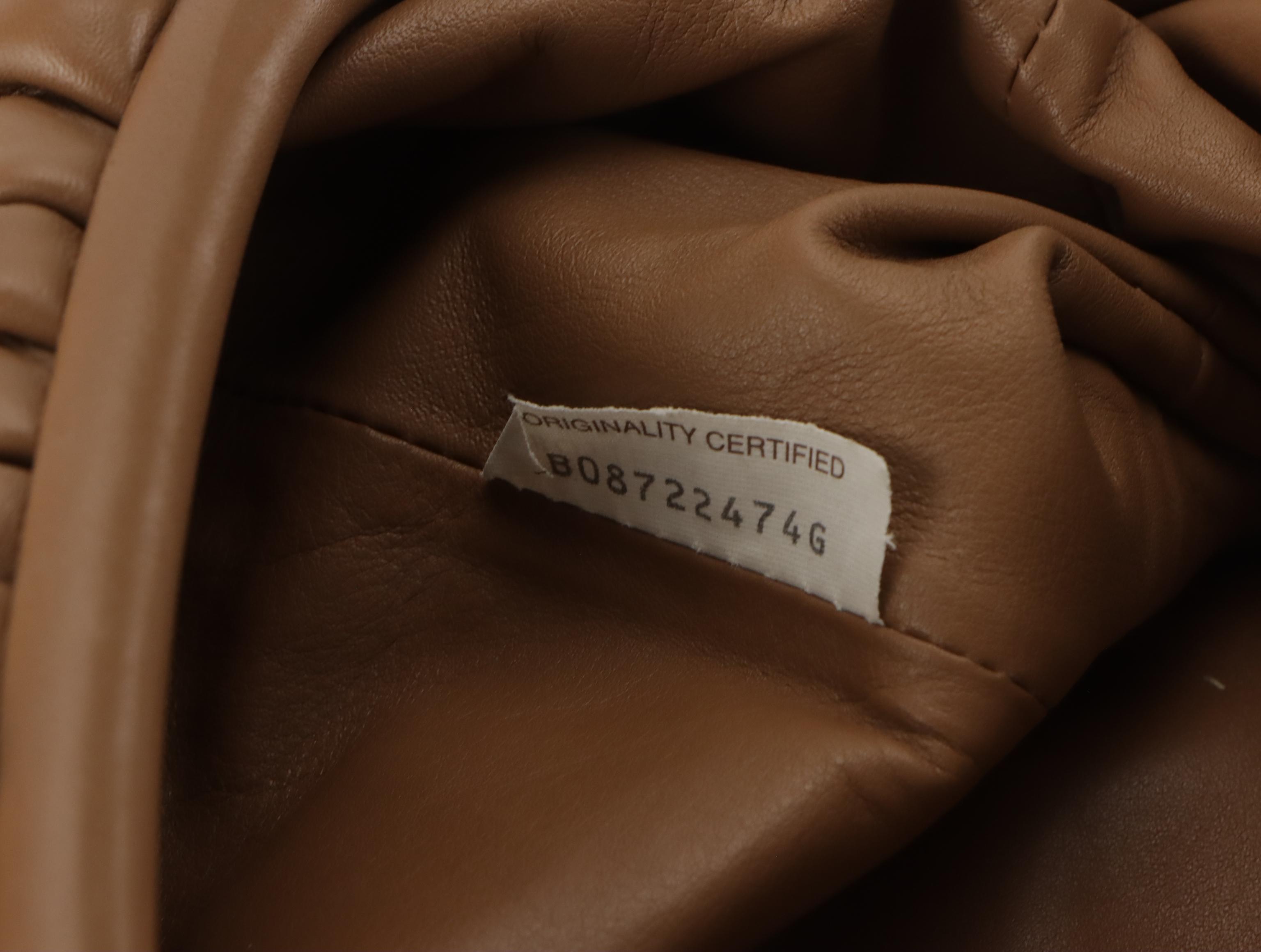 Bottega Veneta The Mini Pouch Crossbody Bag in Brown Calfskin Leather