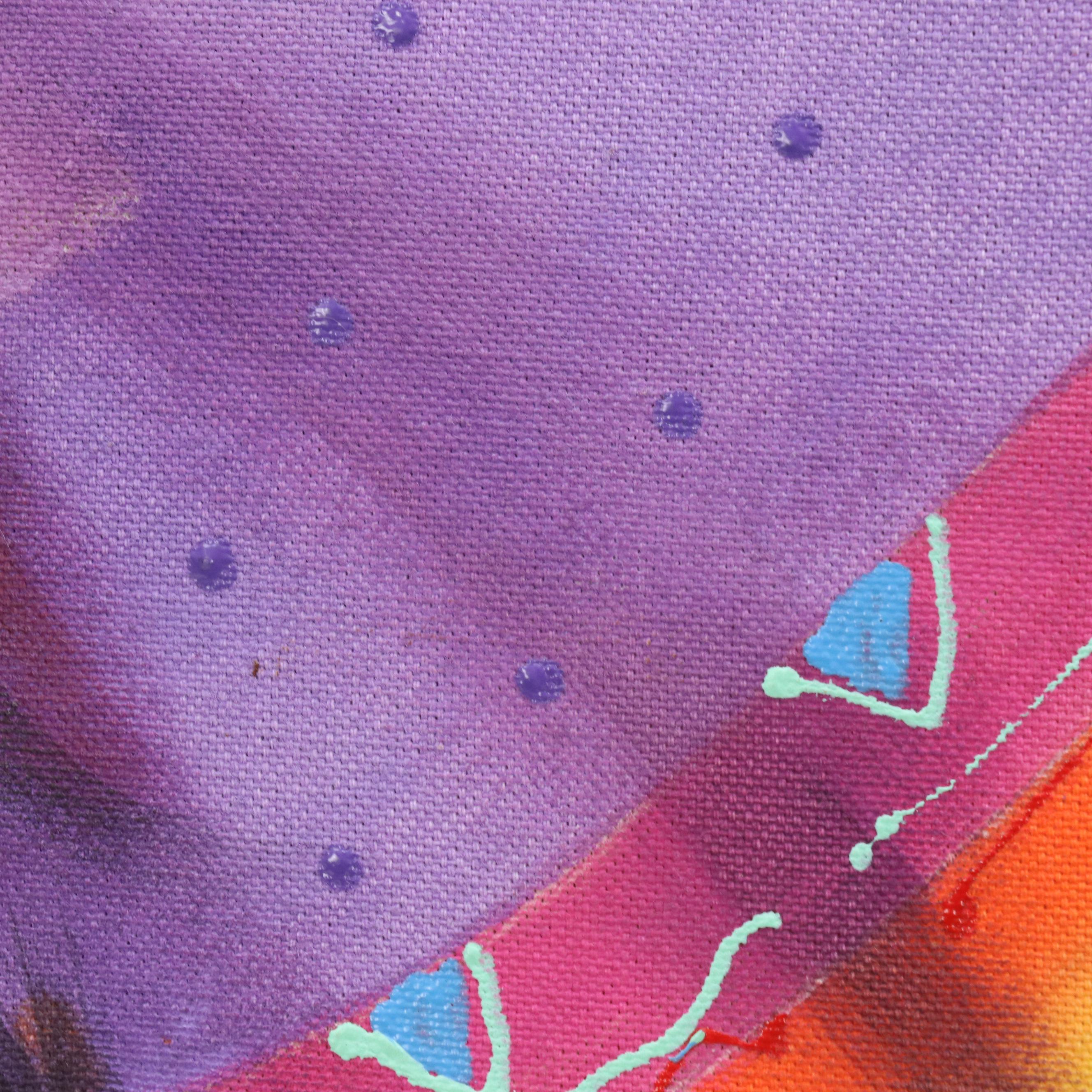 Southwest Painted Figures on Pillow, 2002