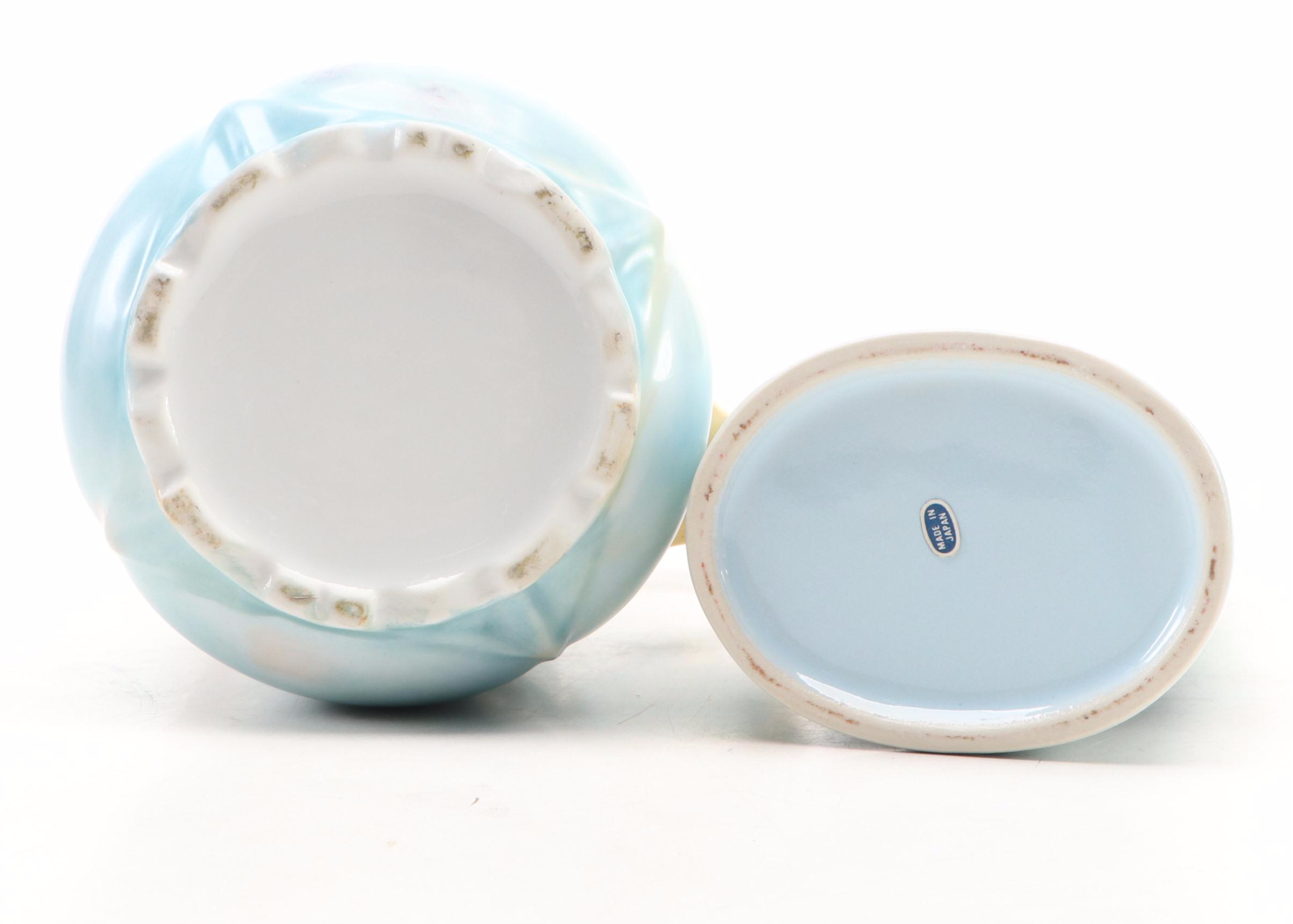 Royal Schwarzburg Porcelain Portrait Vase with Victorian Style and Other Decor