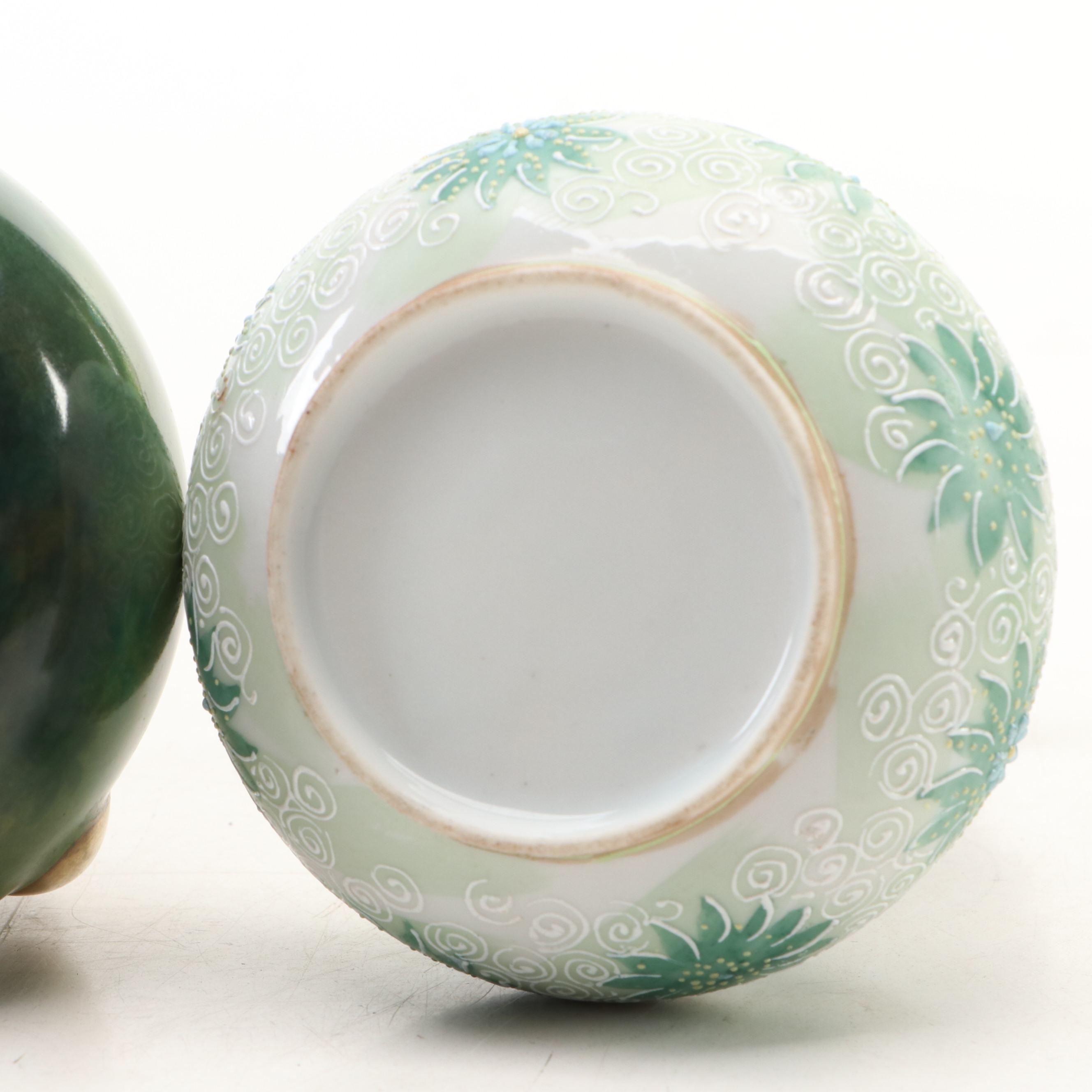 Royal Schwarzburg Porcelain Portrait Vase with Victorian Style and Other Decor