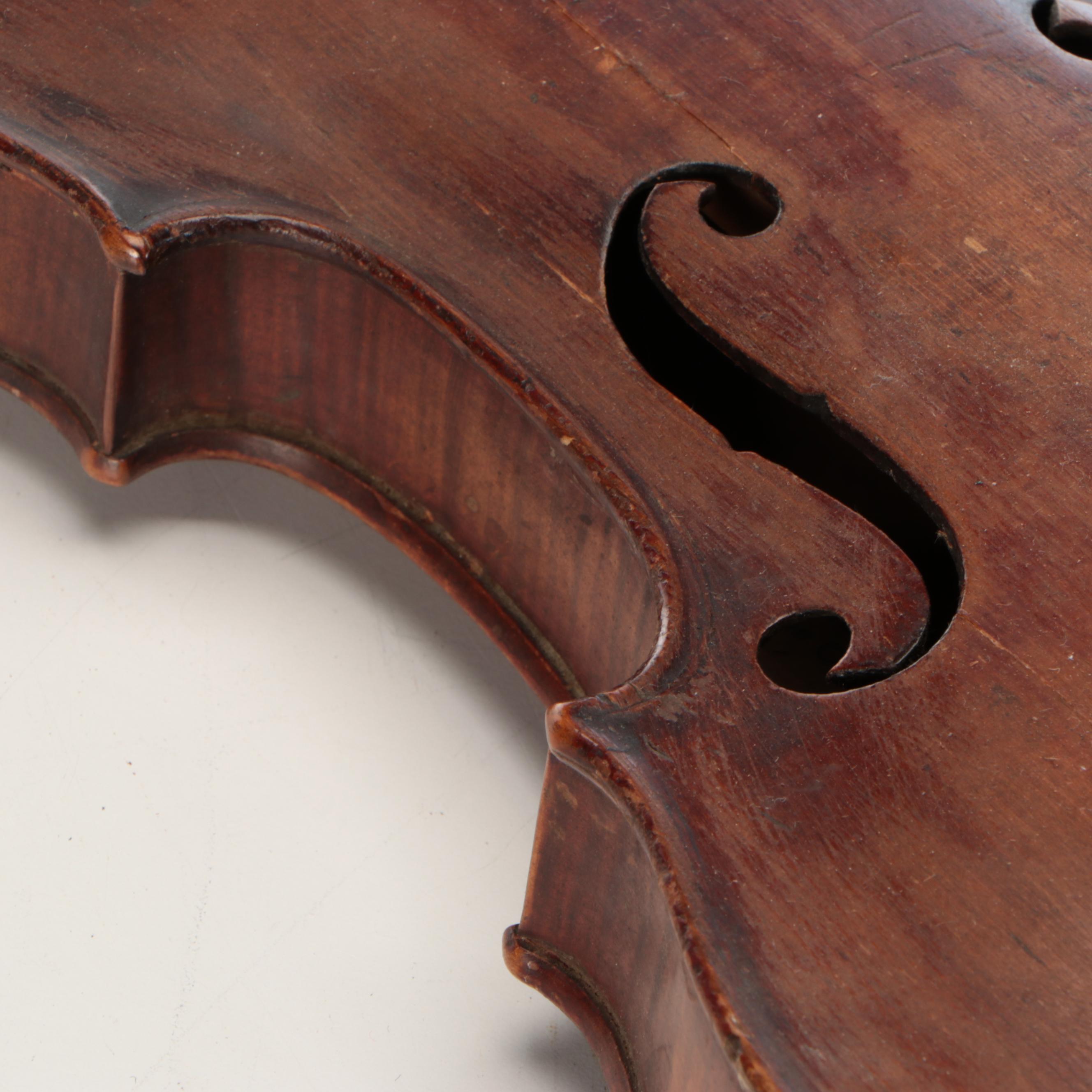 Guarnerius Copy & Stainer Copy Spruce Top Curly Maple Violins with Coffin Cases