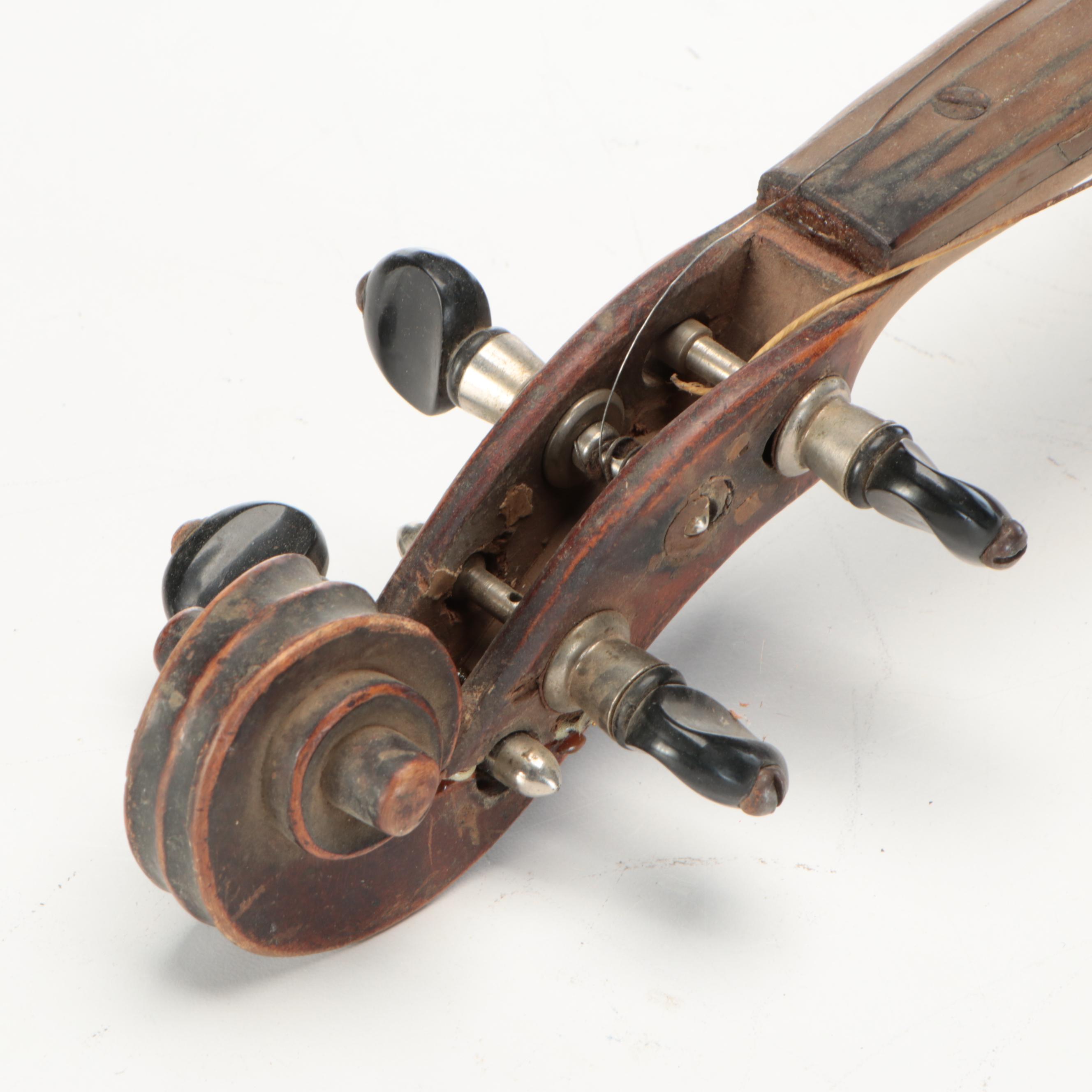 Guarnerius Copy & Stainer Copy Spruce Top Curly Maple Violins with Coffin Cases