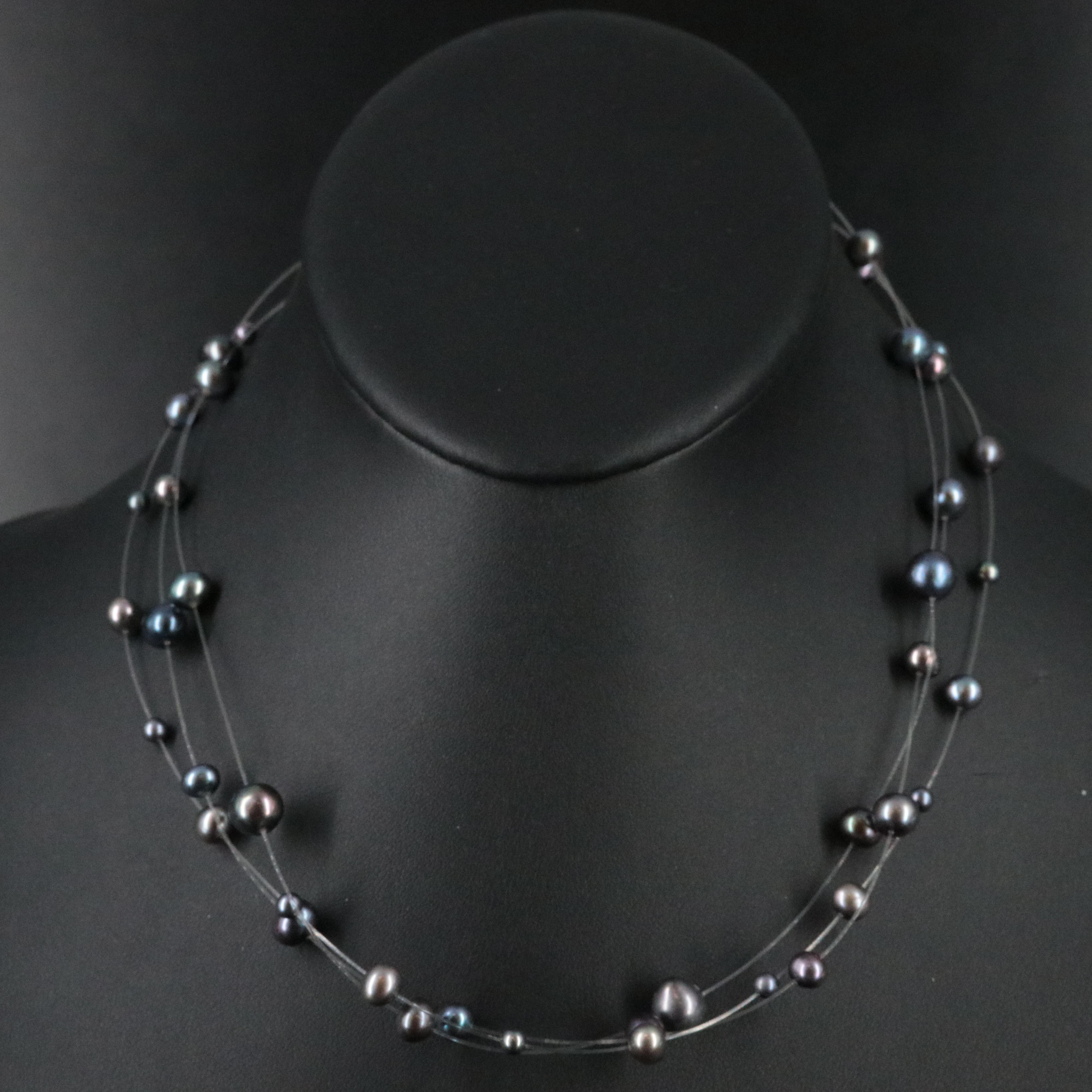 14K Pearl Three Strand Necklace