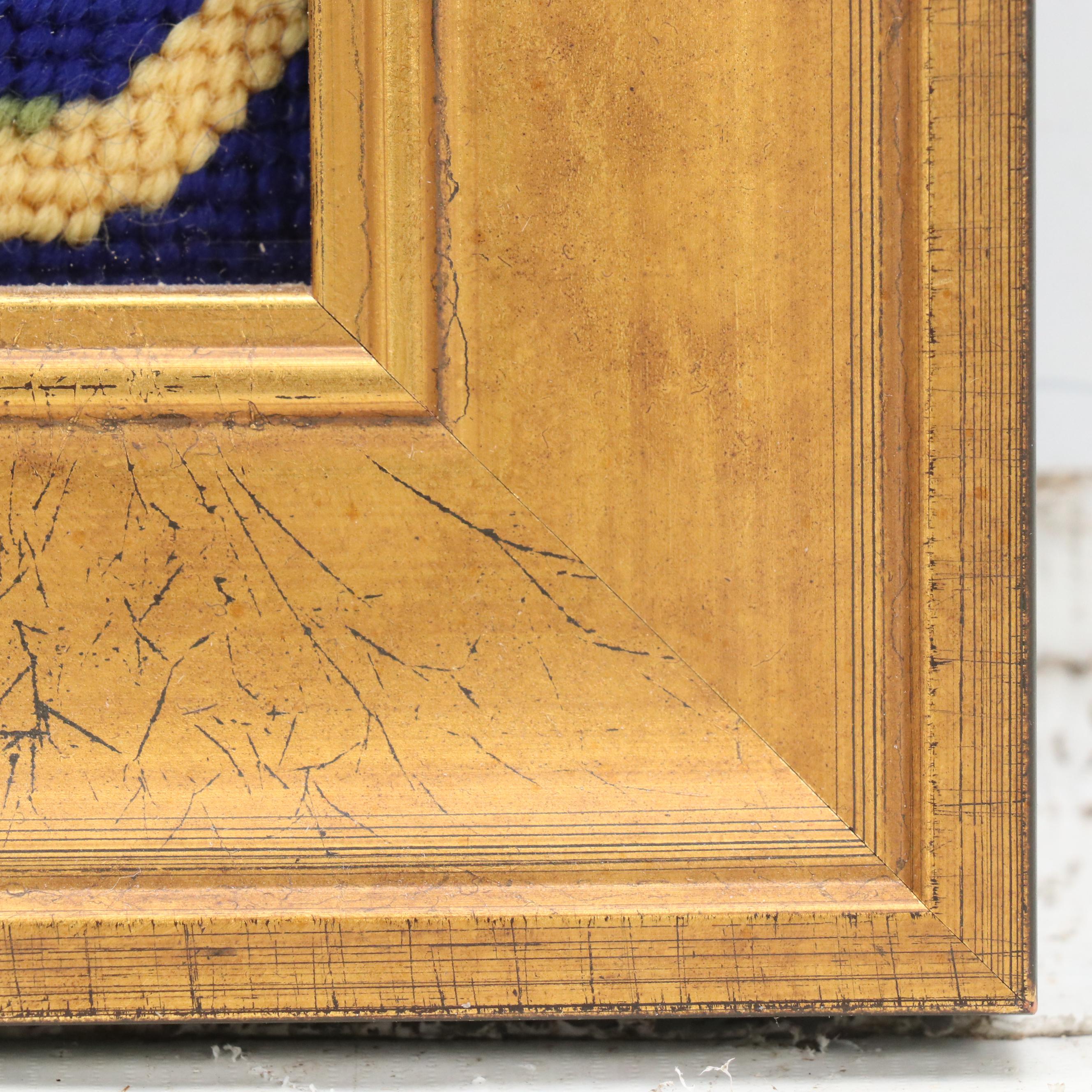 Kathleen Graf Apple and Grapevine Needlepoint Panel "Windfalls"