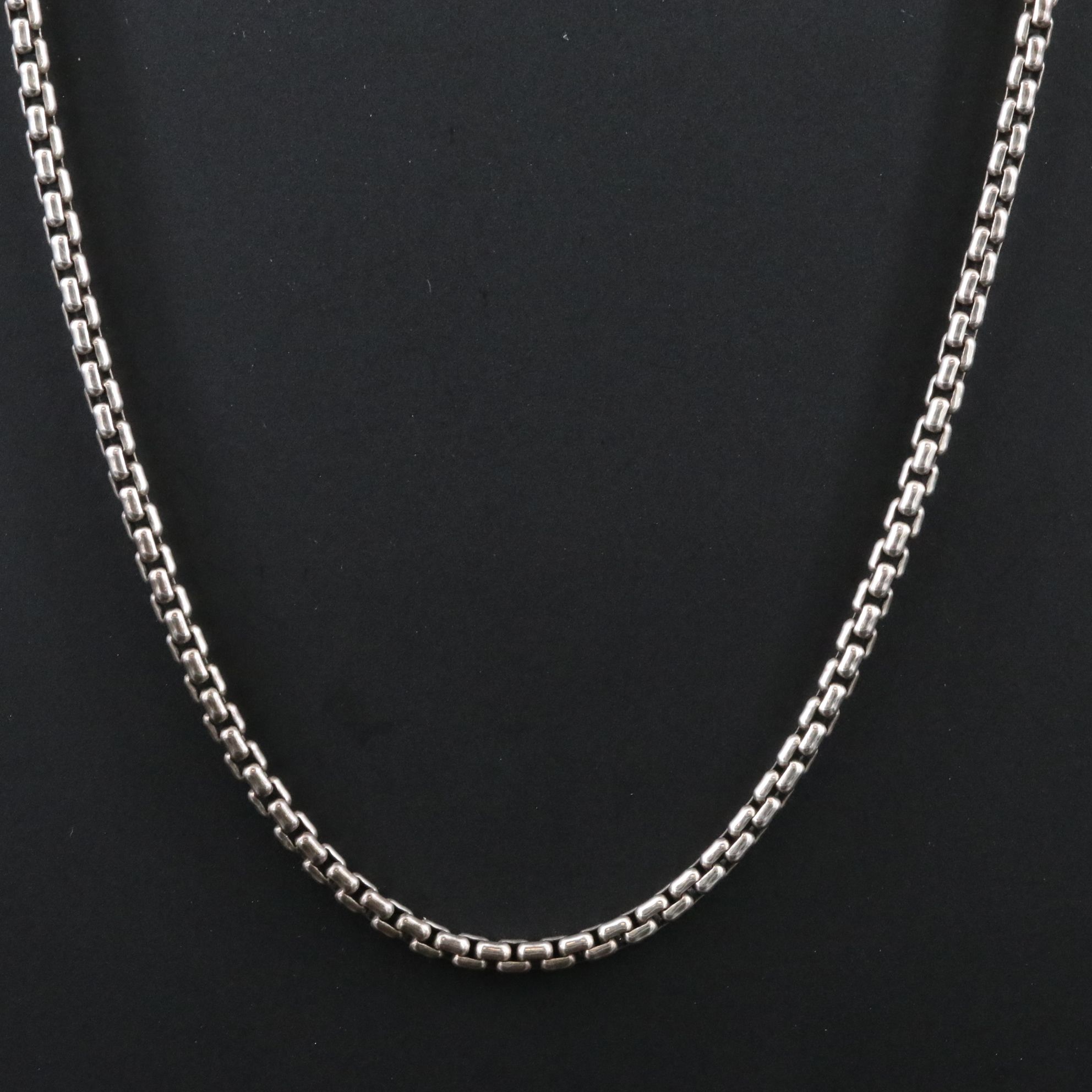 David Yurman Sterling Box Chain Necklace