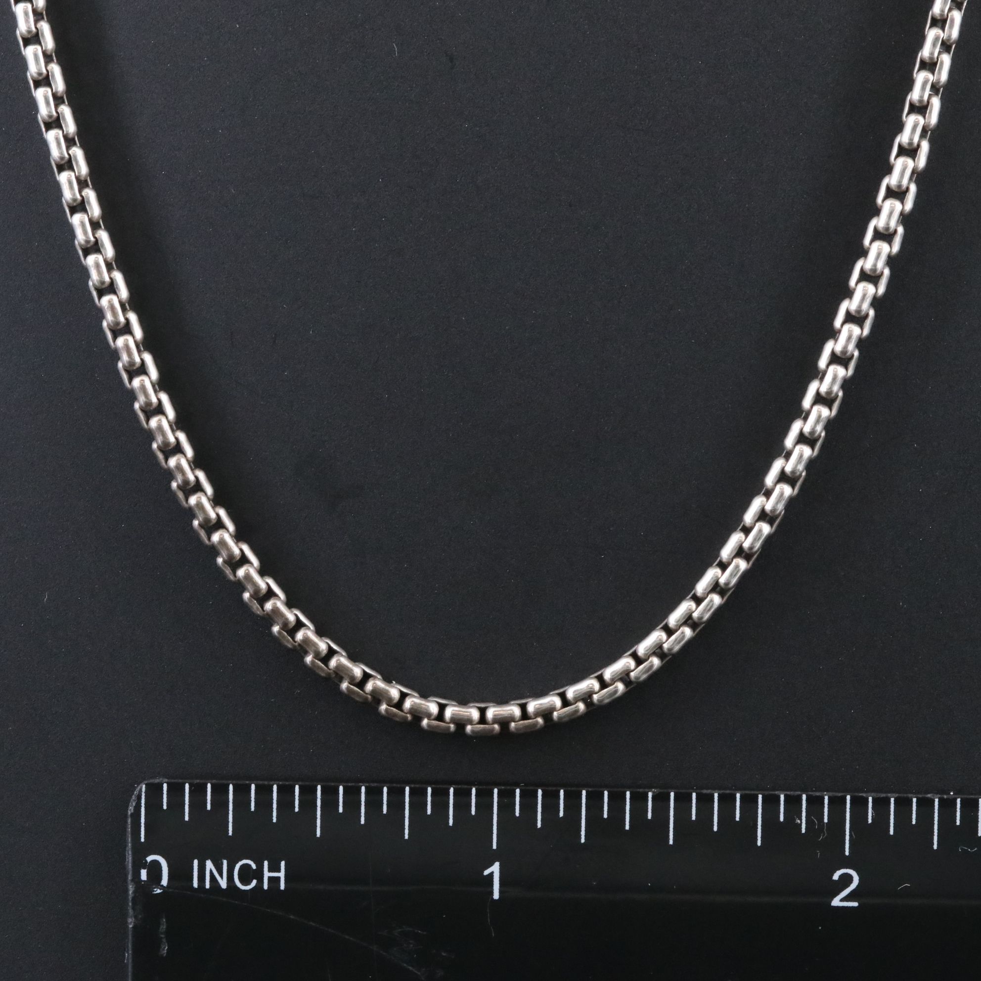 David Yurman Sterling Box Chain Necklace