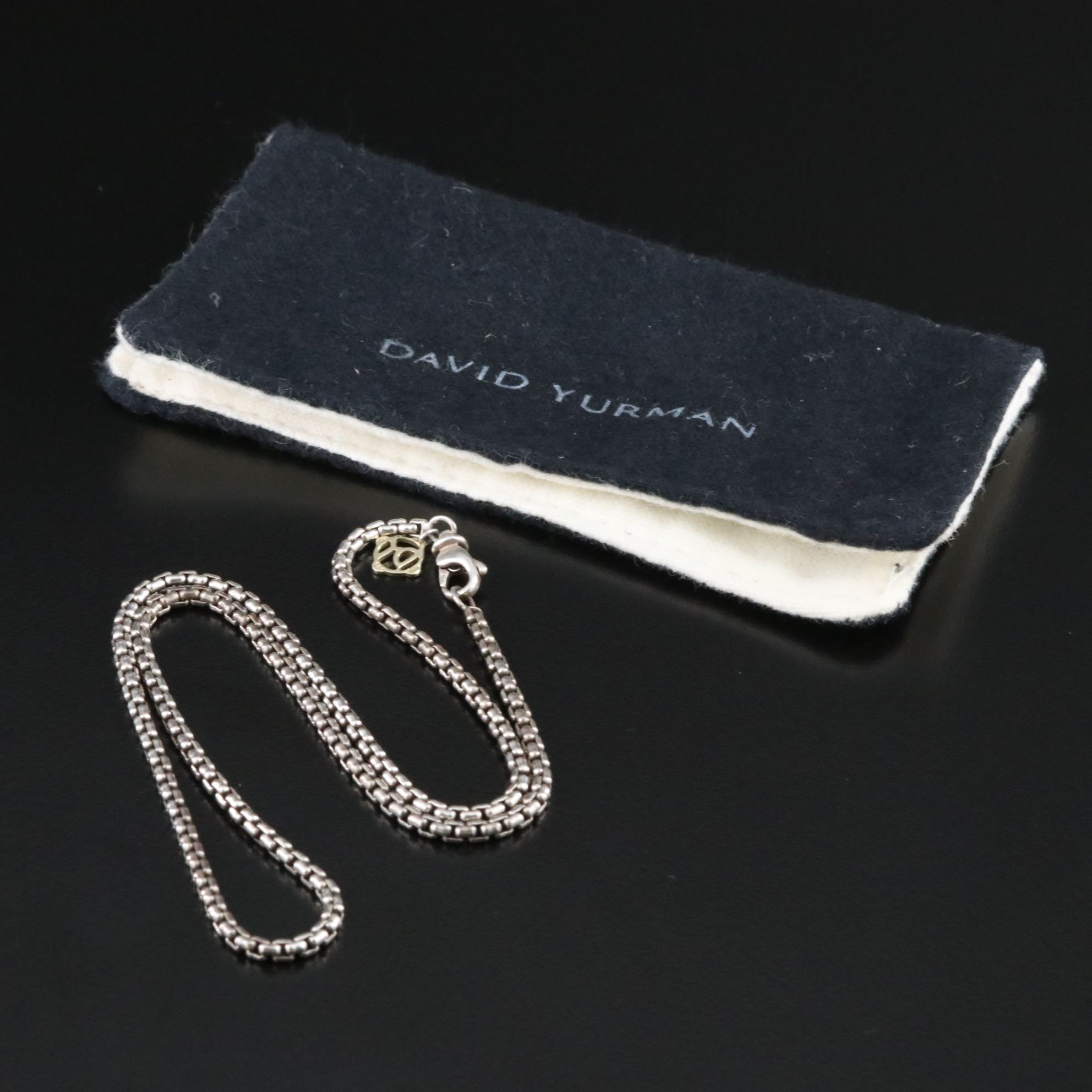 David Yurman Sterling Box Chain Necklace