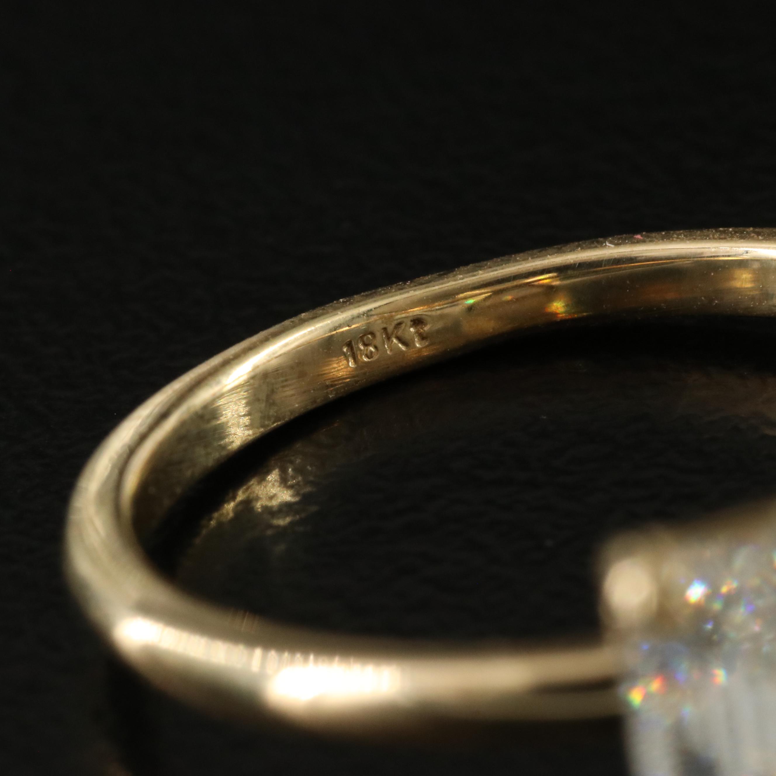 18K 4.01 CT Lab Grown Diamond Solitaire Ring with IGI Report