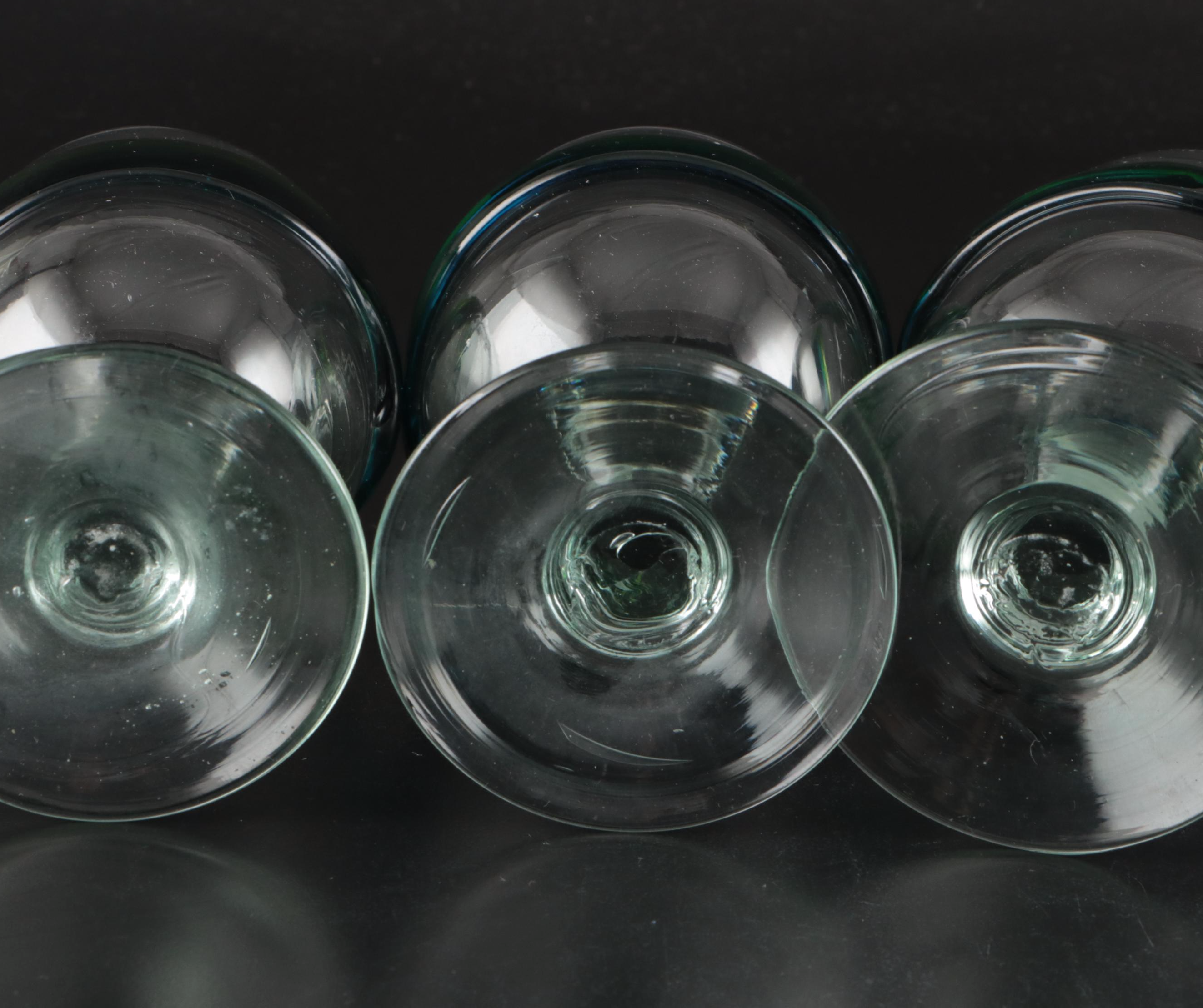 Blown Glass Margarita Glasses