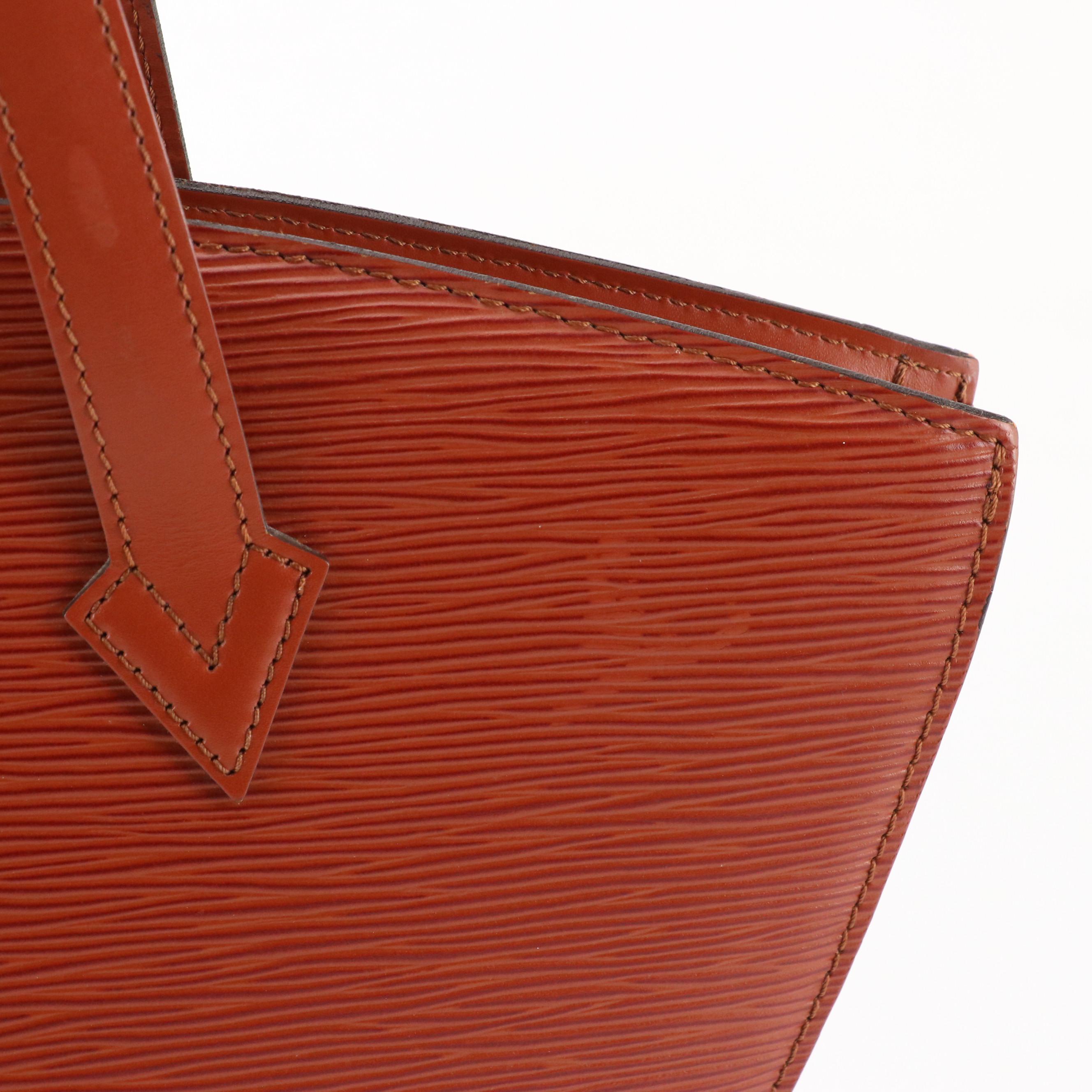 Louis Vuitton Saint Jacques PM Handbag in Fawn Epi Leather