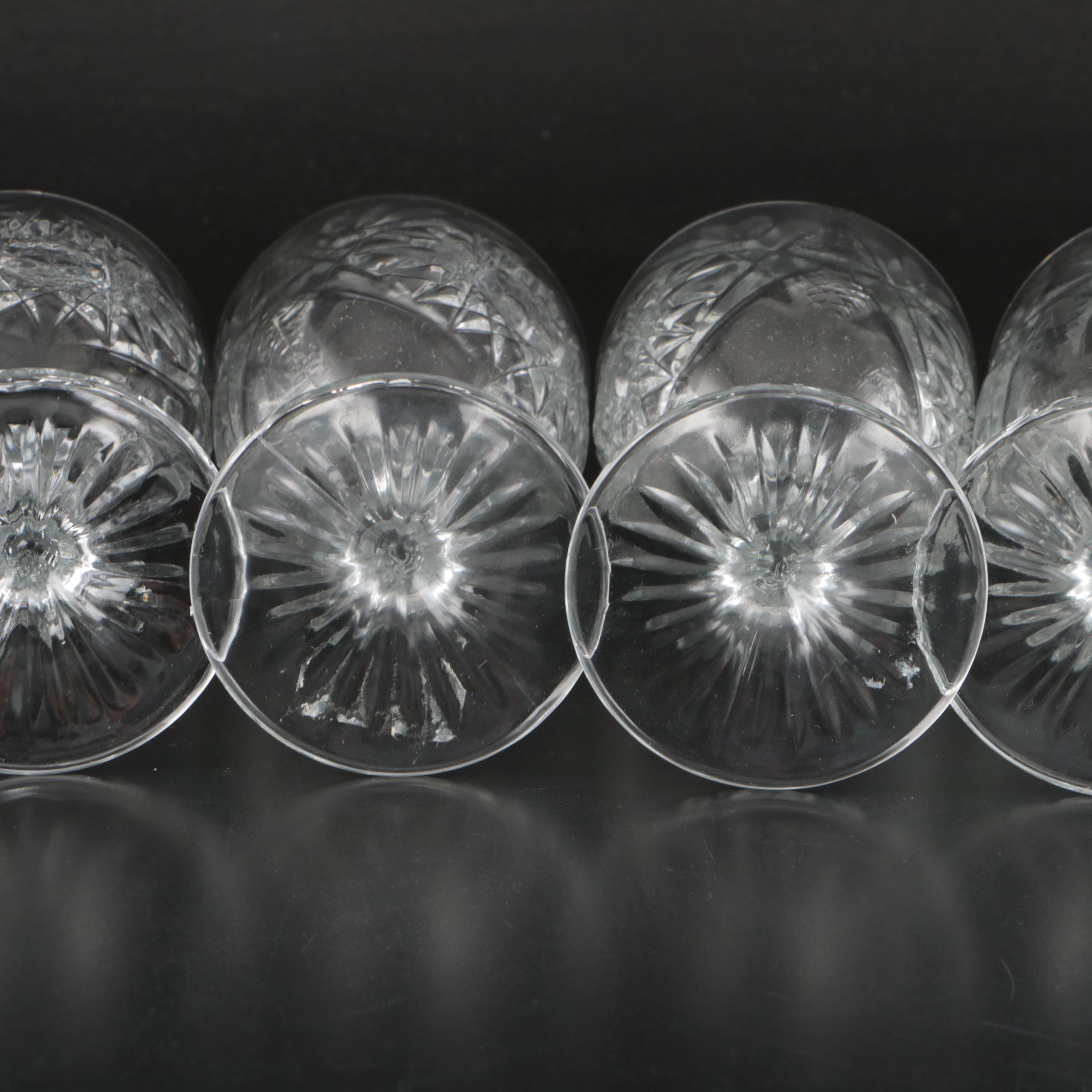 Libbey "Hobstar" Glass Water Goblets