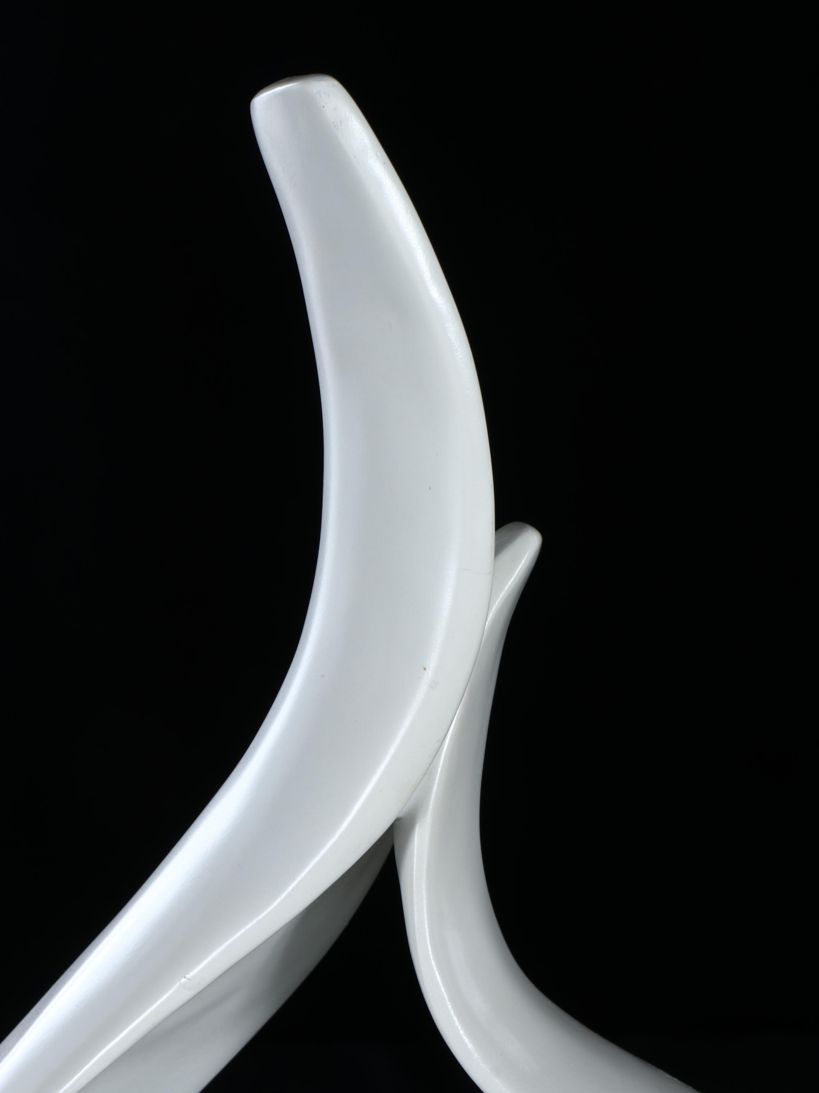 Deco Revival White Acrylic Flame Lamps with Globe Shades, 1980s