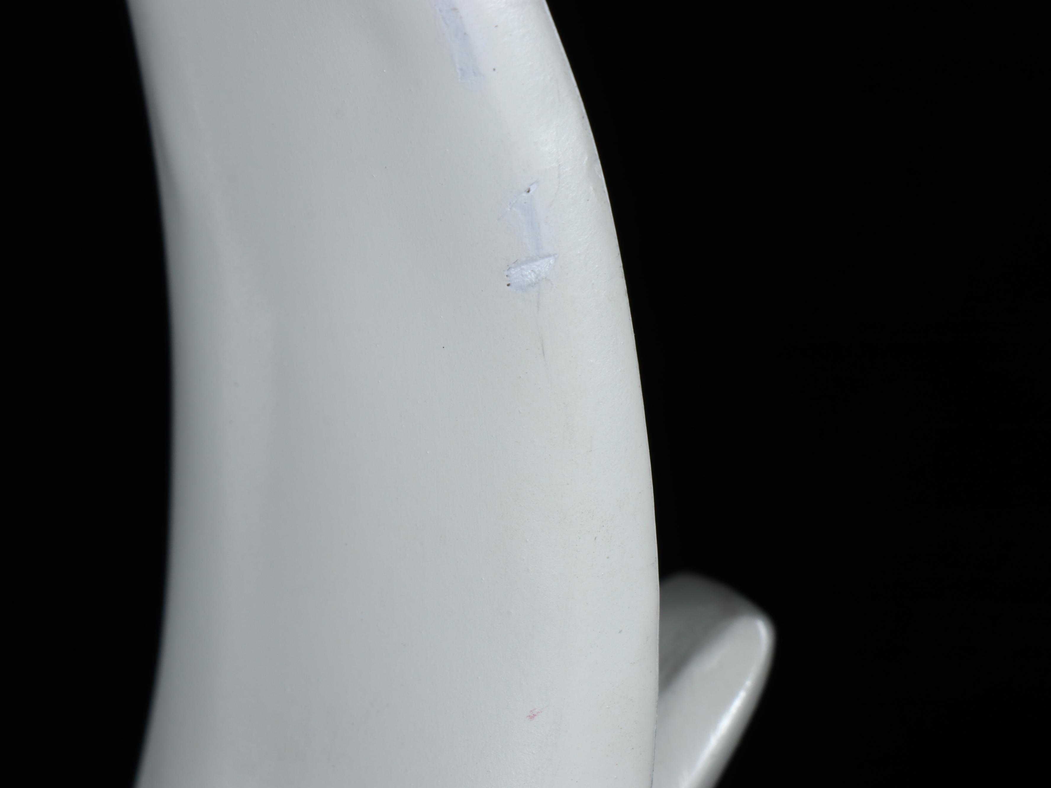 Deco Revival White Acrylic Flame Lamps with Globe Shades, 1980s