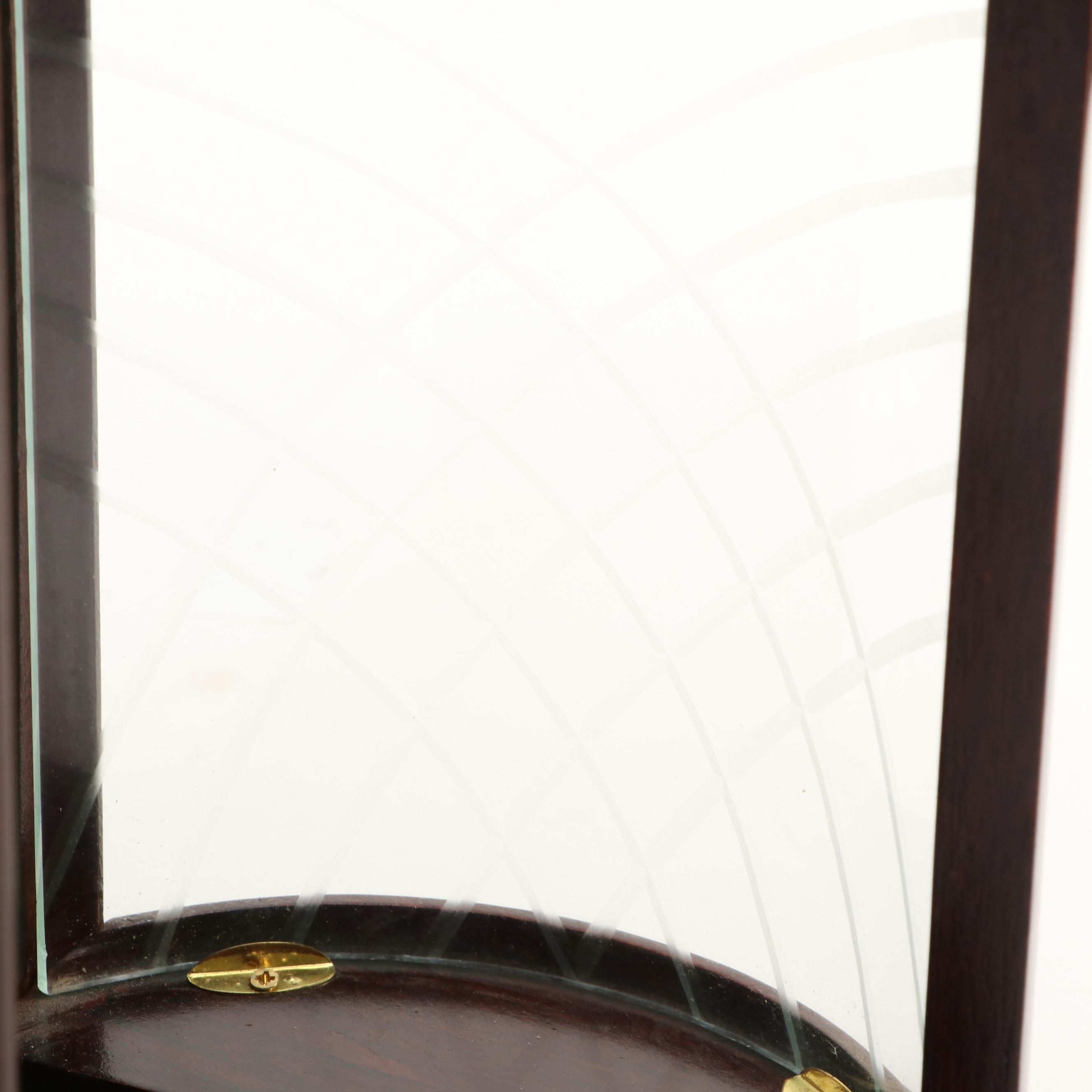 Mahogany Gloss Finish Six-Drawer Jewelry Chest