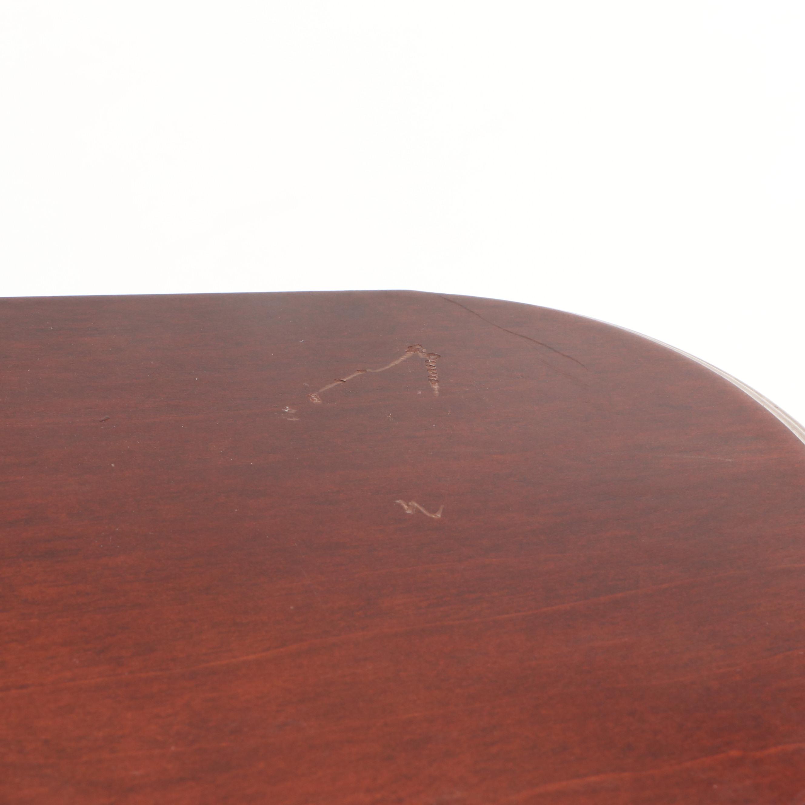 Mahogany Gloss Finish Six-Drawer Jewelry Chest