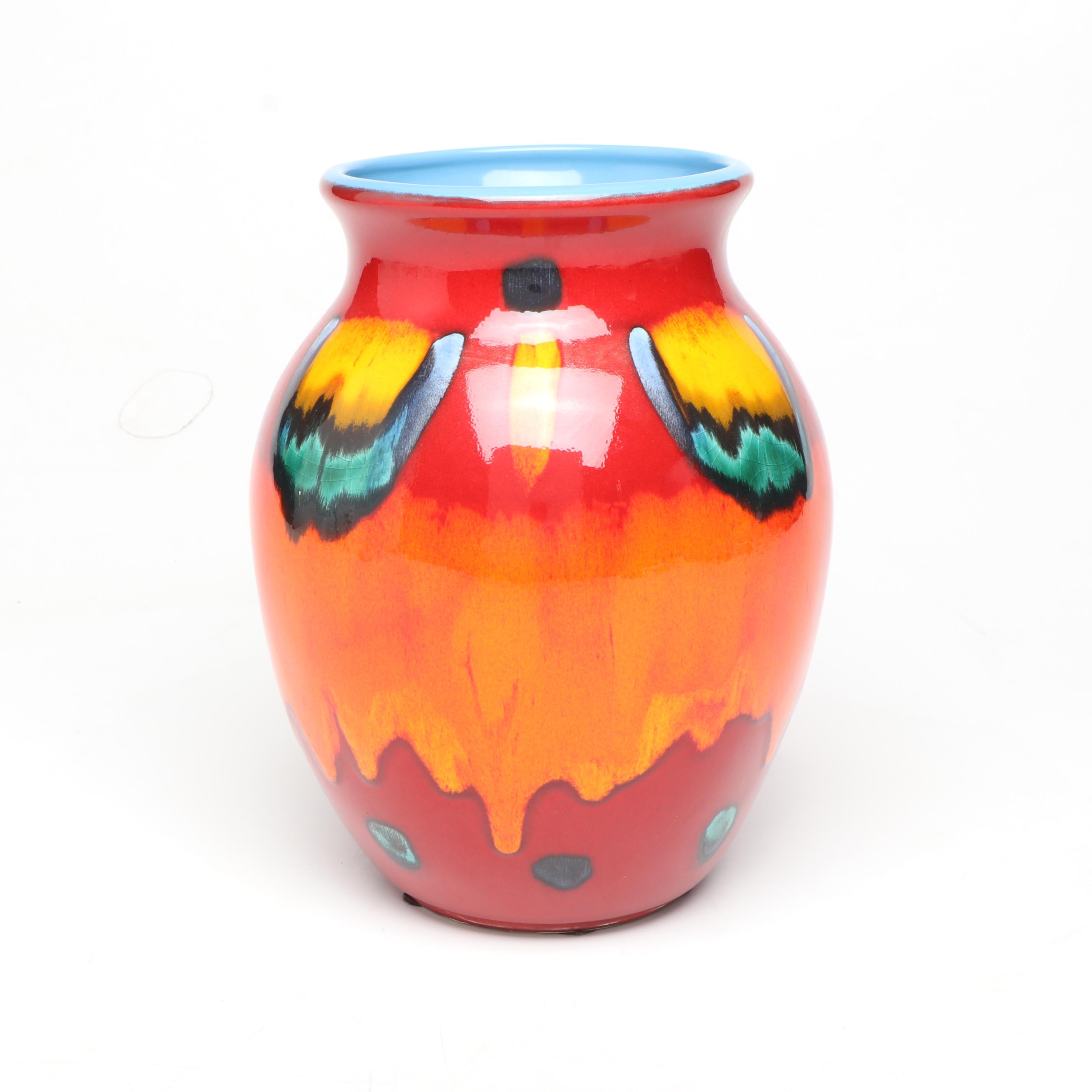 Poole Pottery "Volcano" Hand-Painted Vase